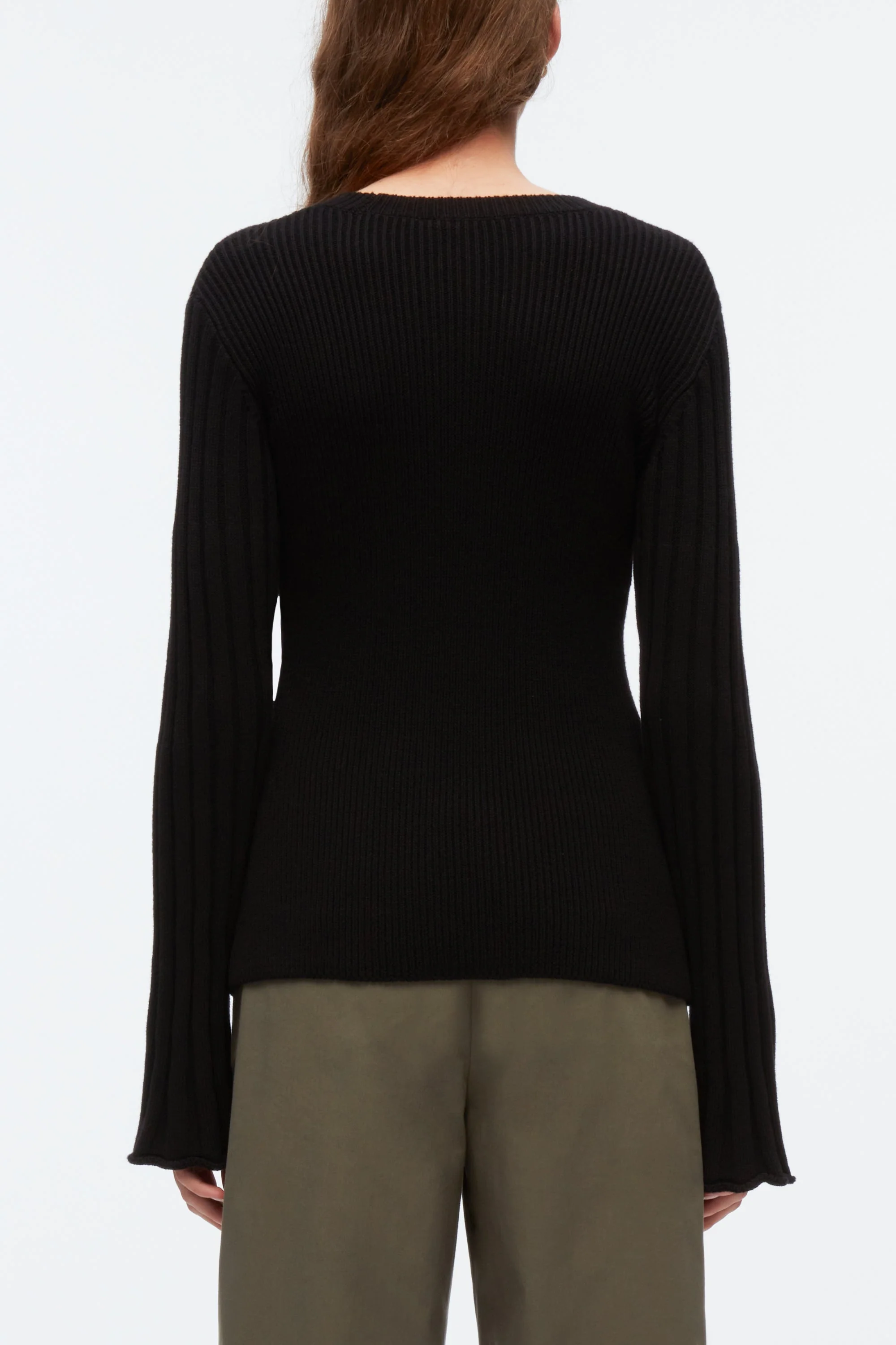 Traveling Rib Knit Pullover - Image 4