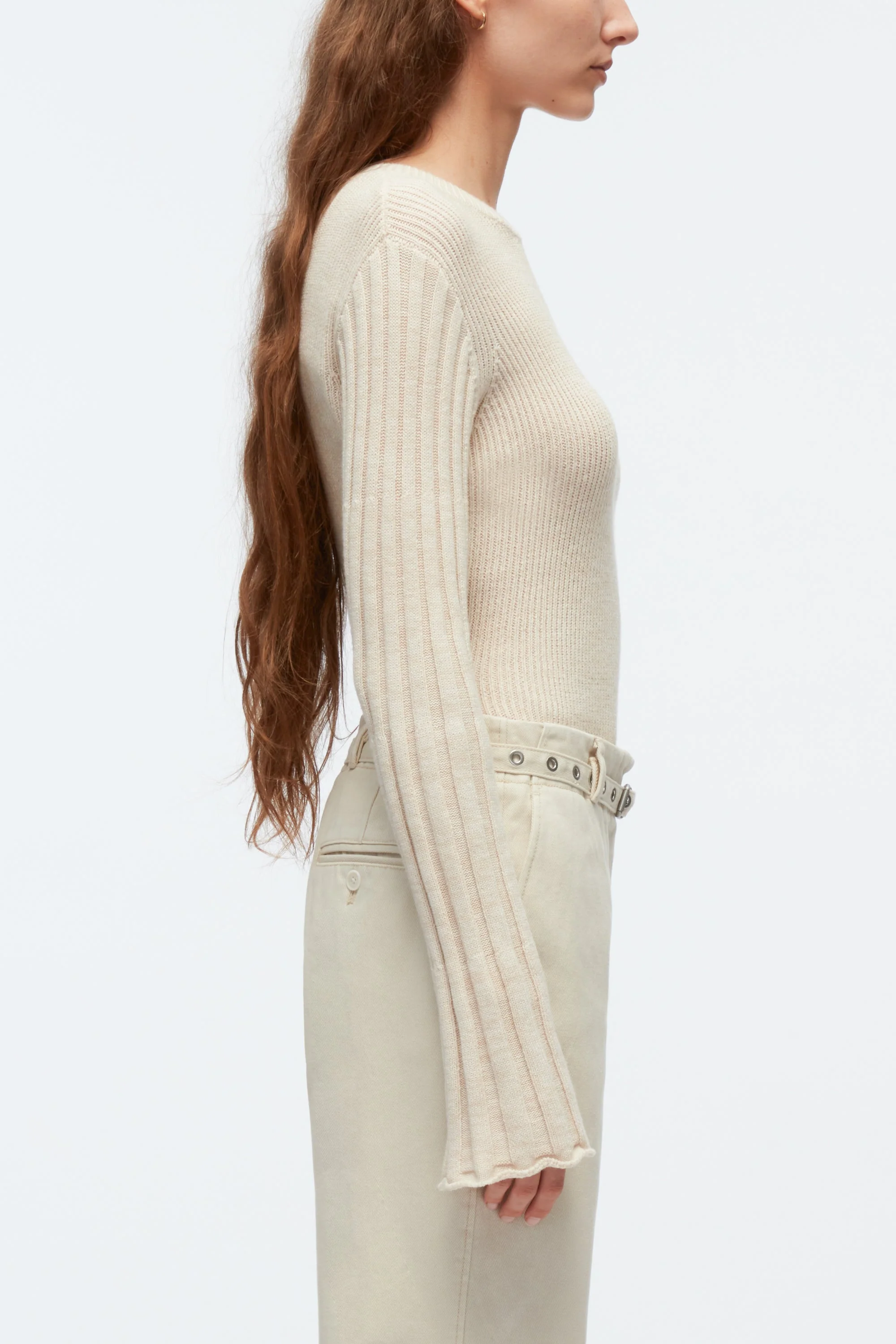 Traveling Rib Knit Pullover - Image 7