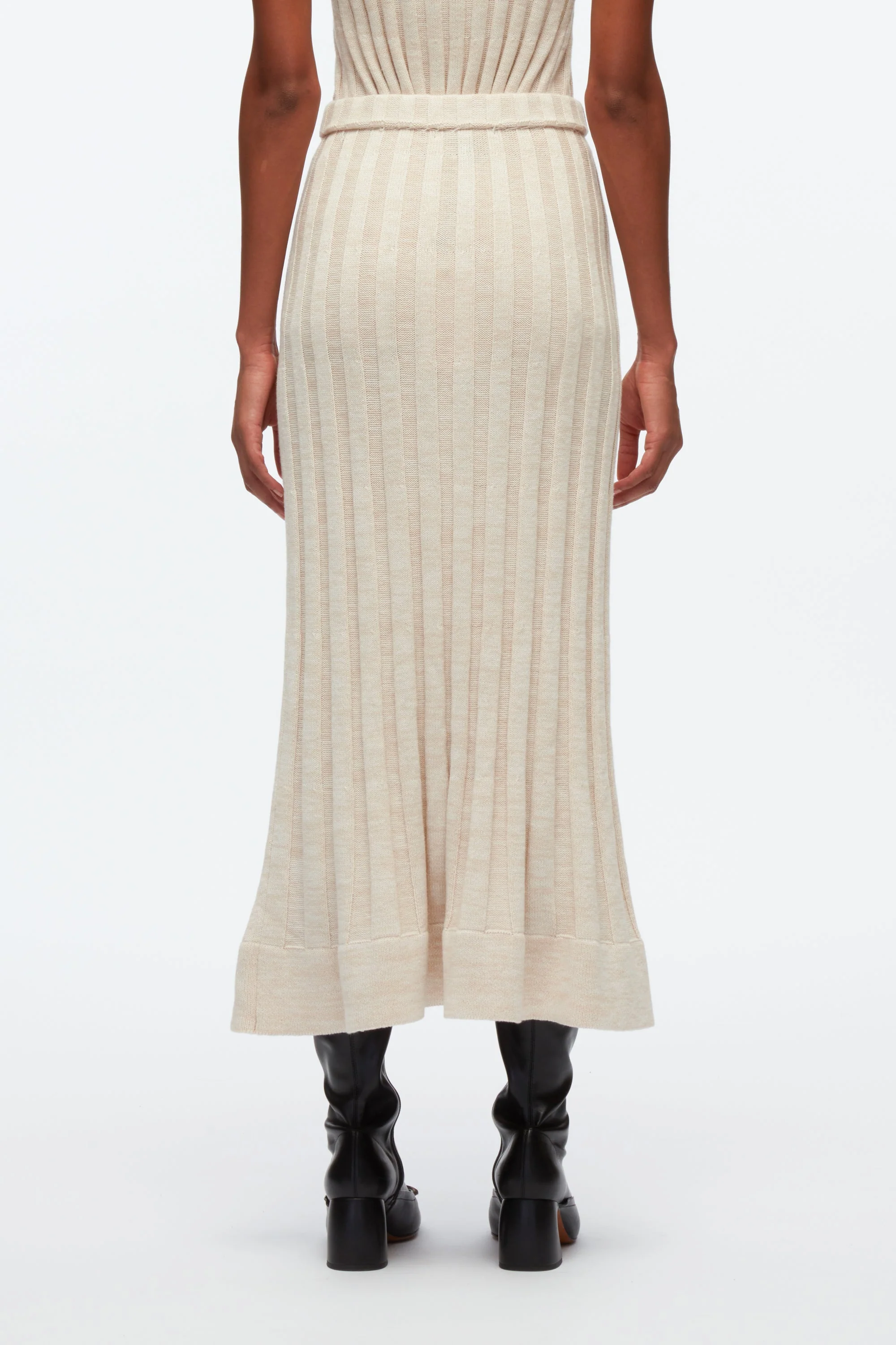 Travelling Rib Midi Skirt - Image 4