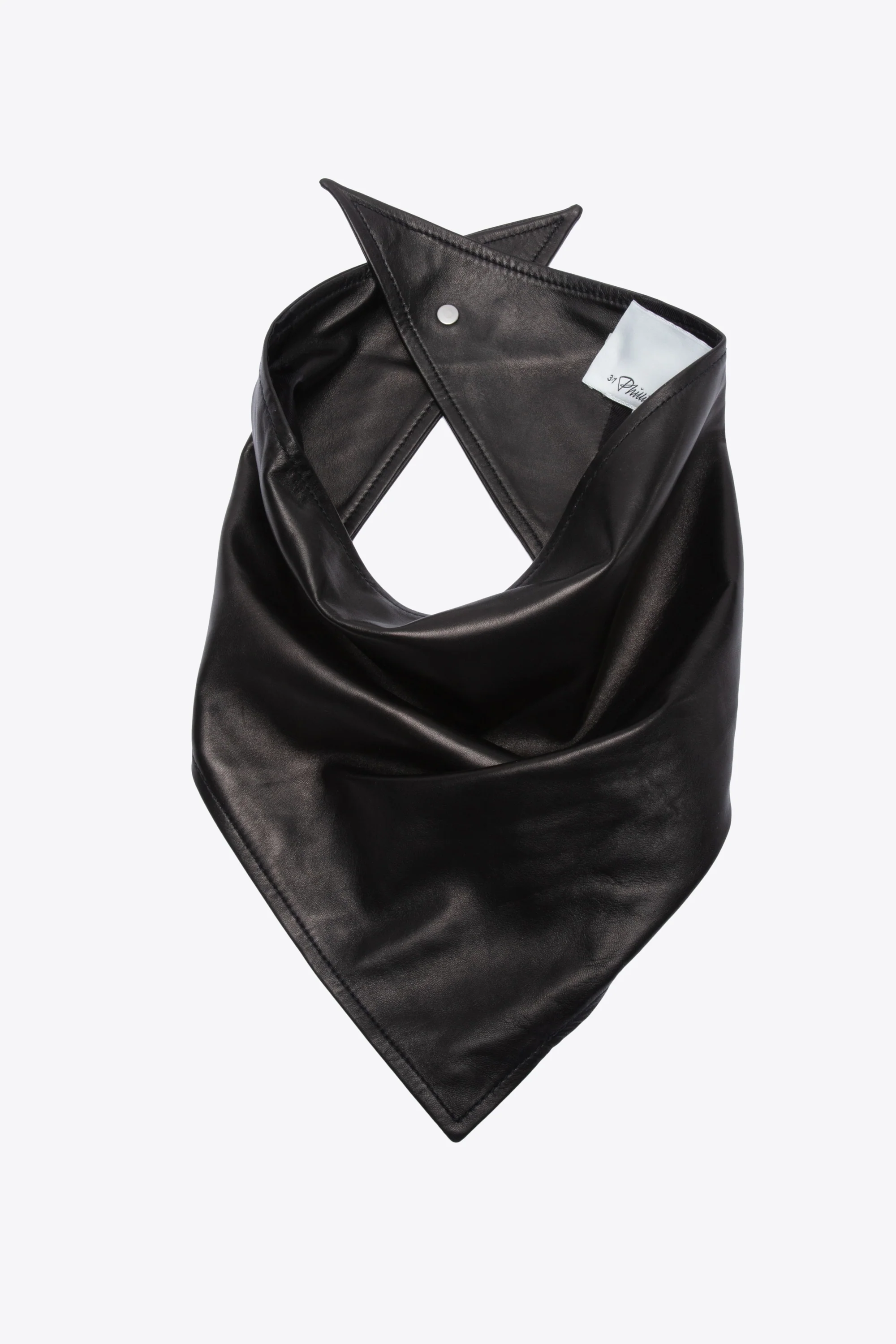 Triangle Leather Scarf