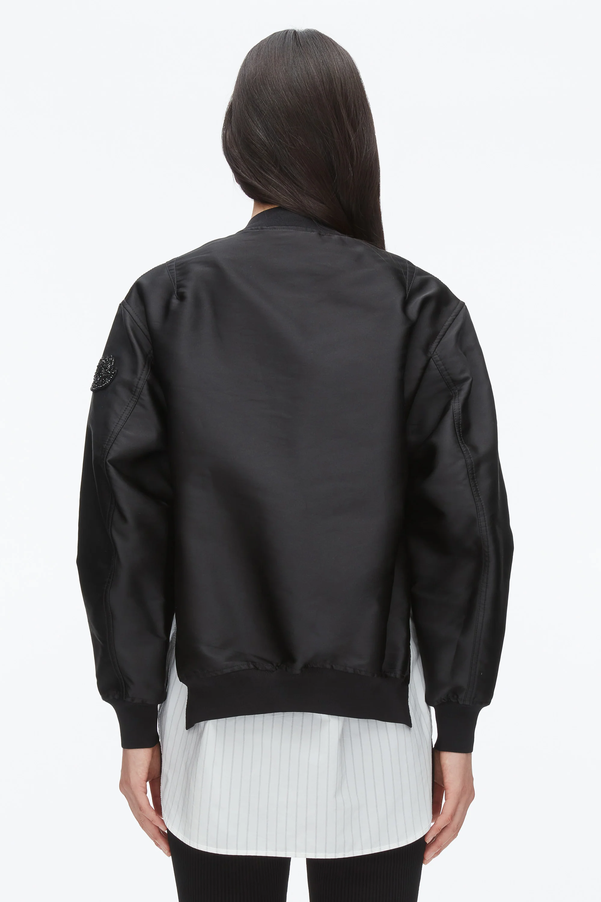 Blooming Lotus Layered Bomber Jacket - Image 4