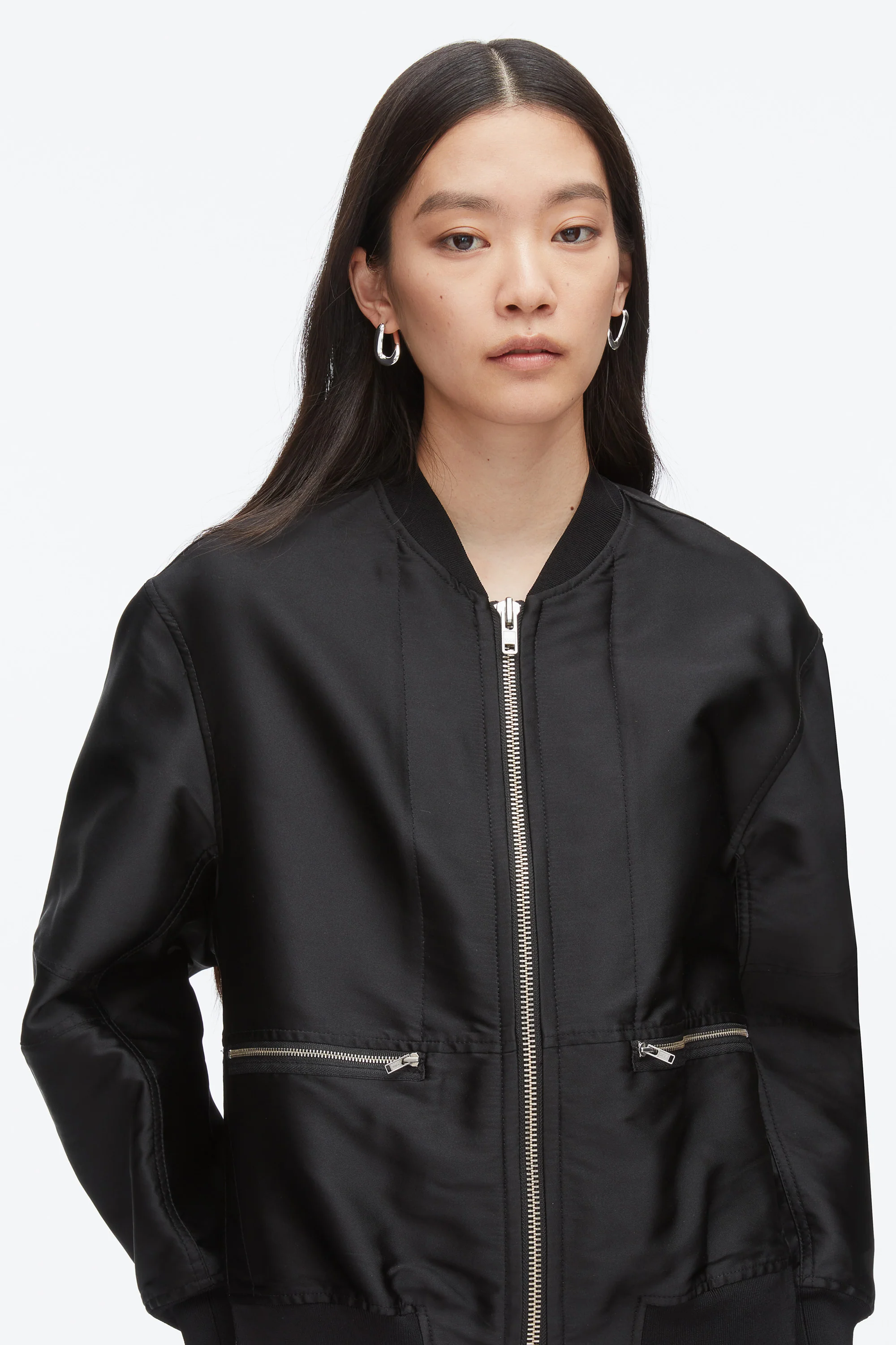 Blooming Lotus Layered Bomber Jacket - Image 5