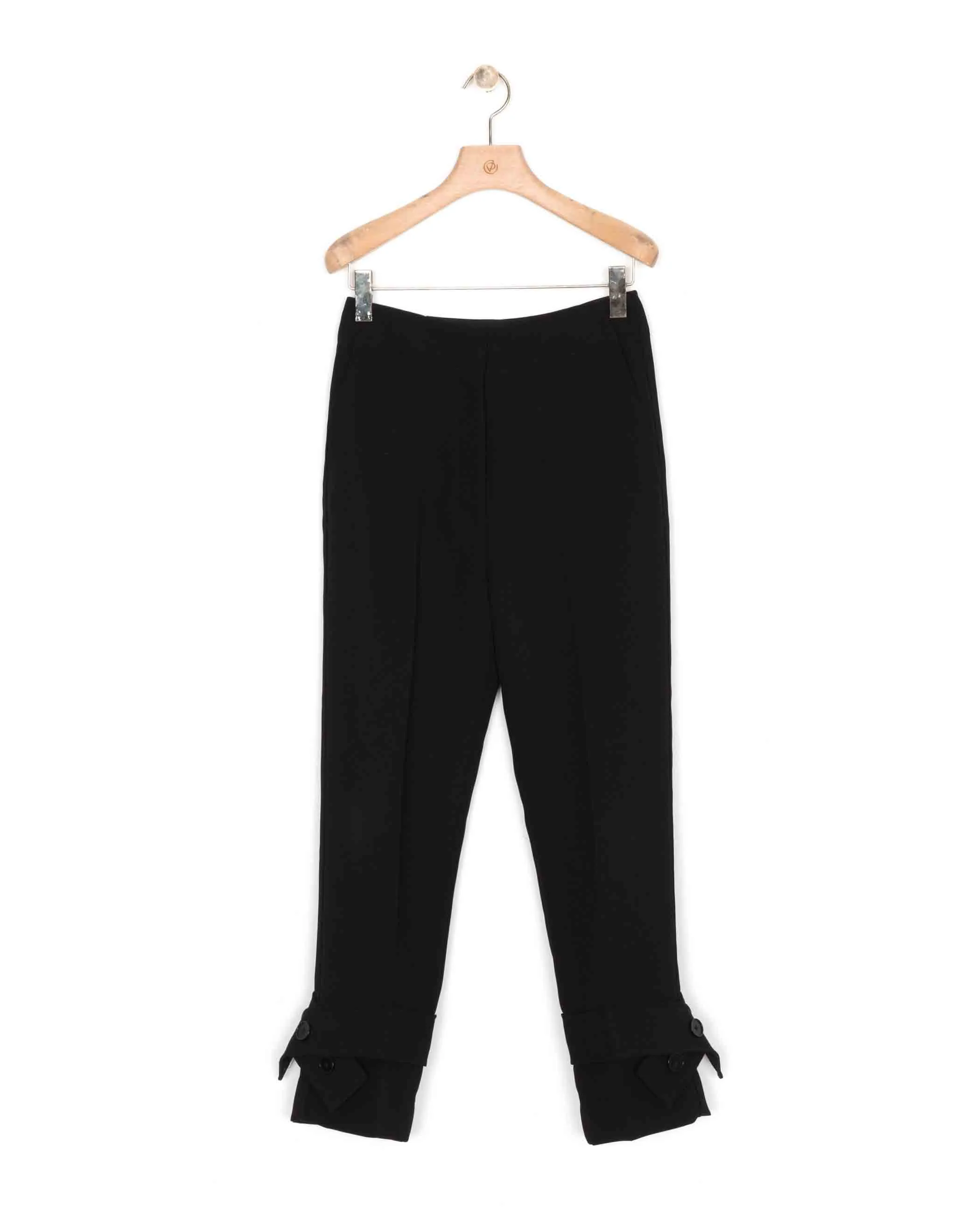 Trousers With Belted Cuff