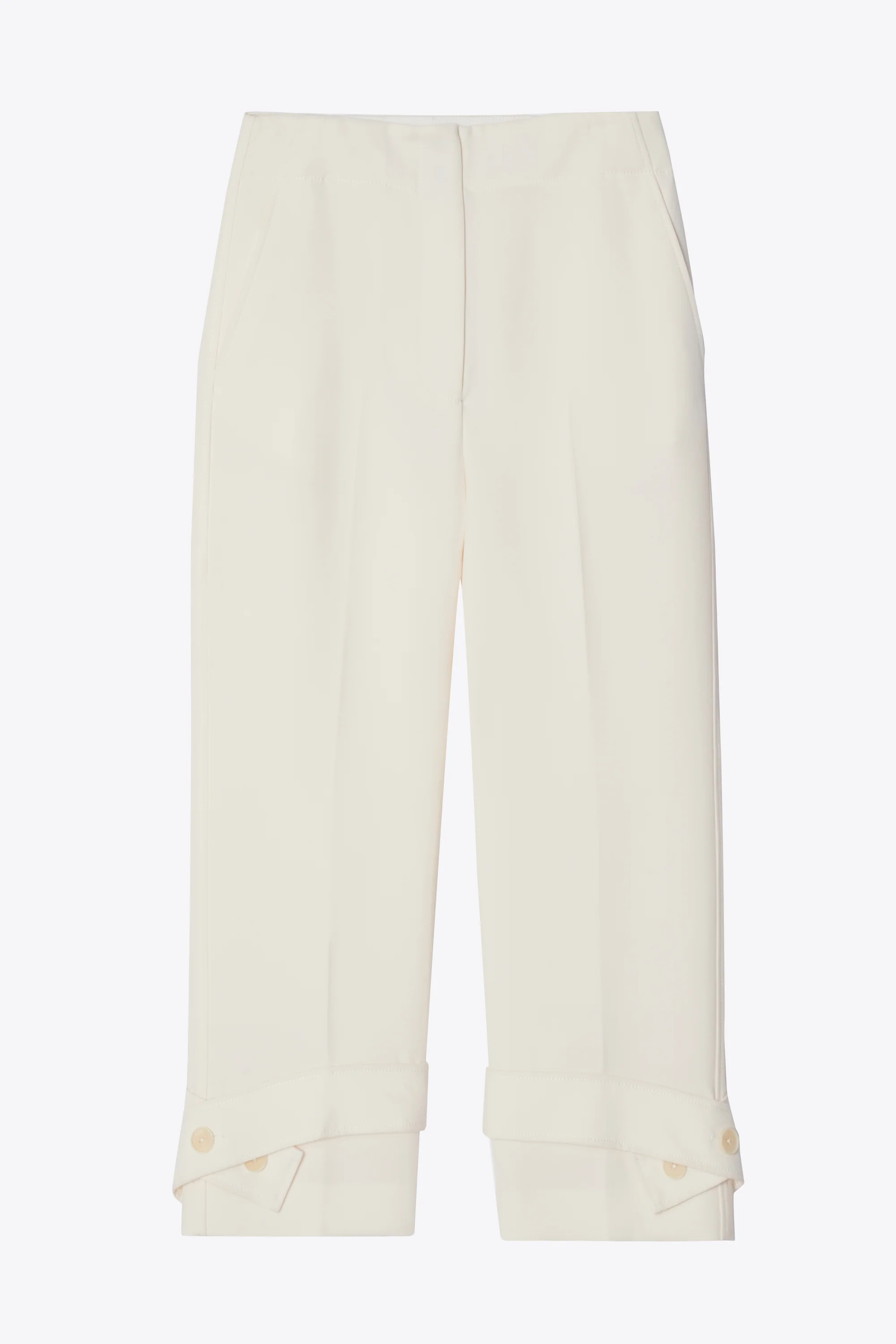 Trousers With Belted Cuff