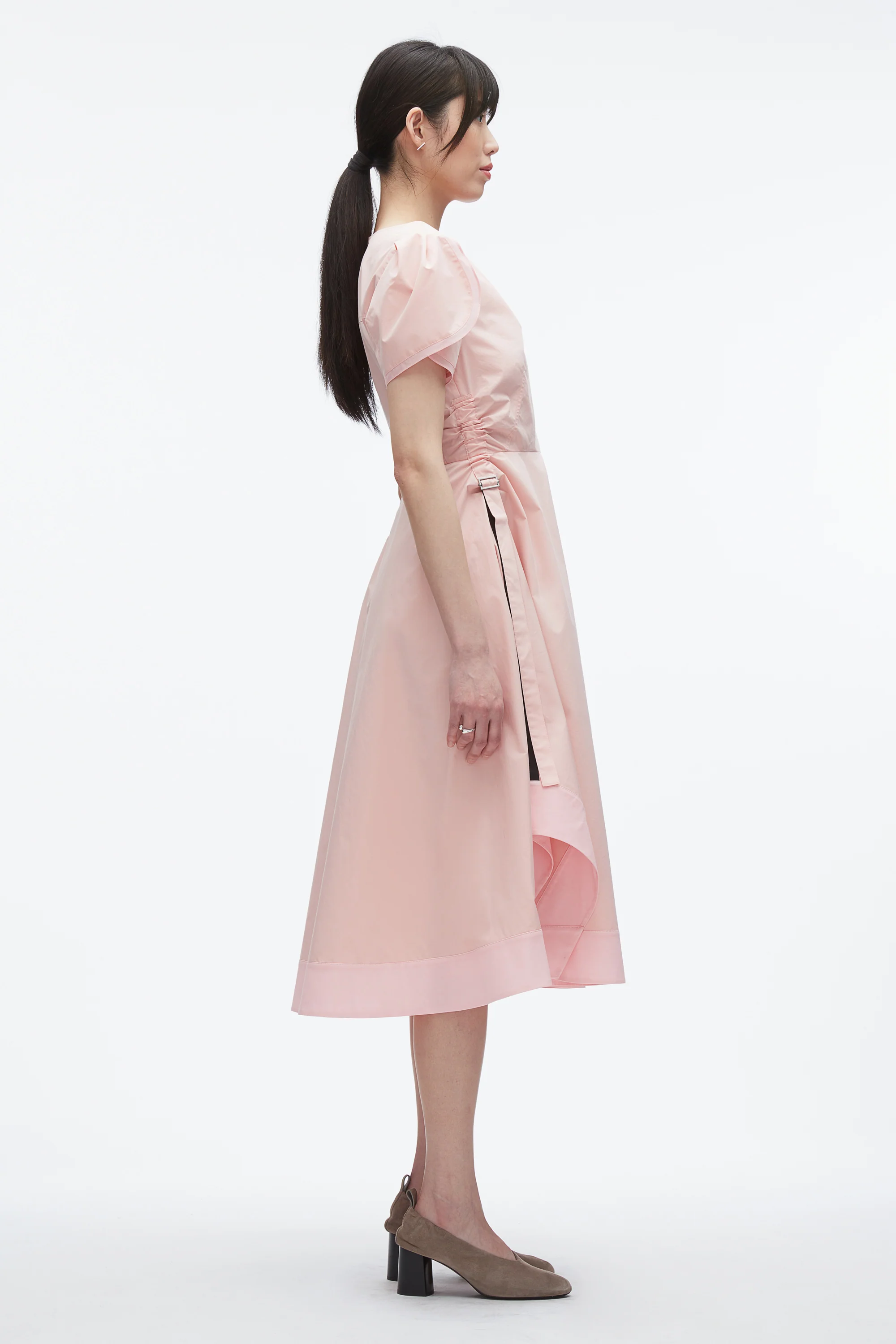 Tulip Sleeve V-Neck Dress - Image 12