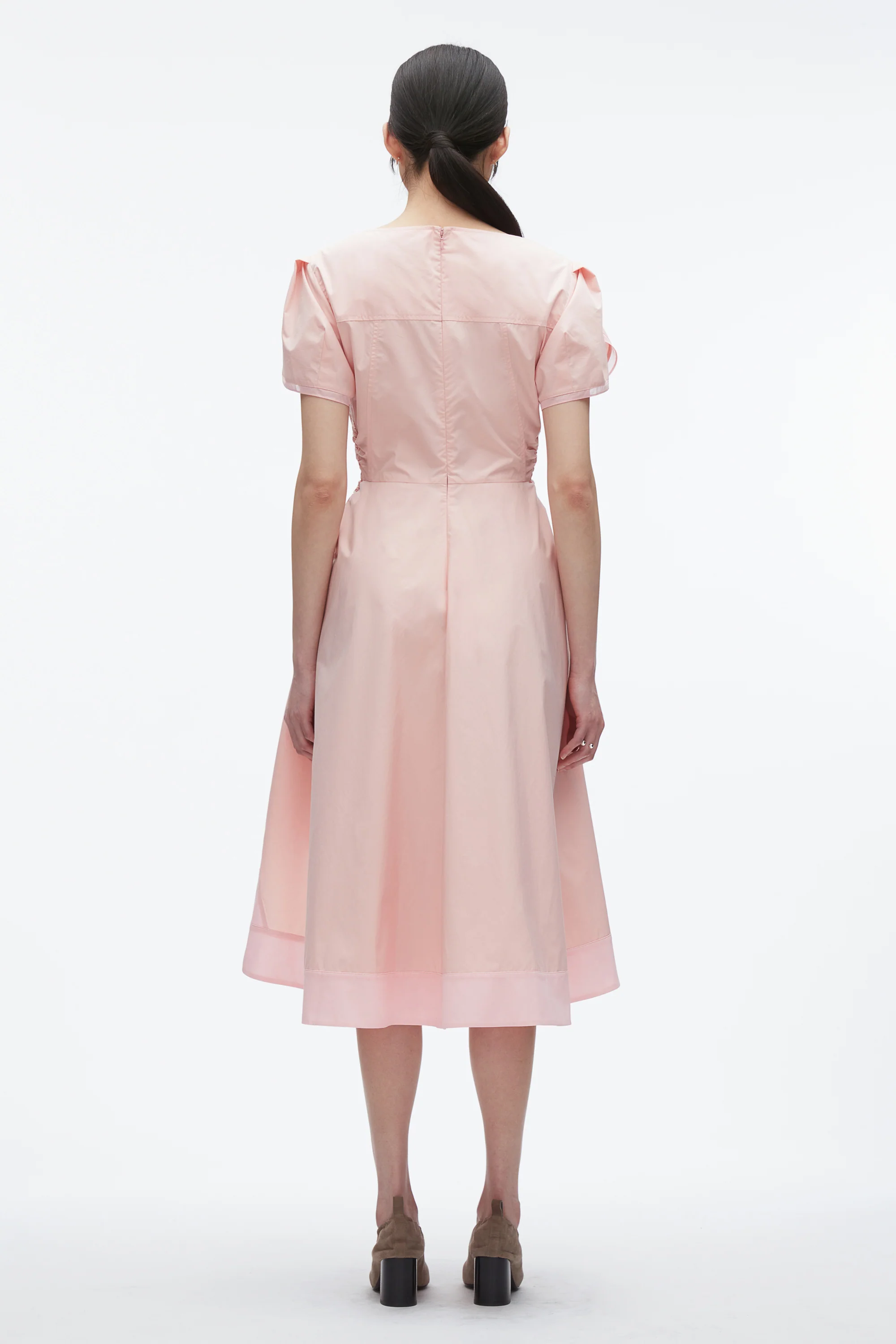 Tulip Sleeve V-Neck Dress - Image 13