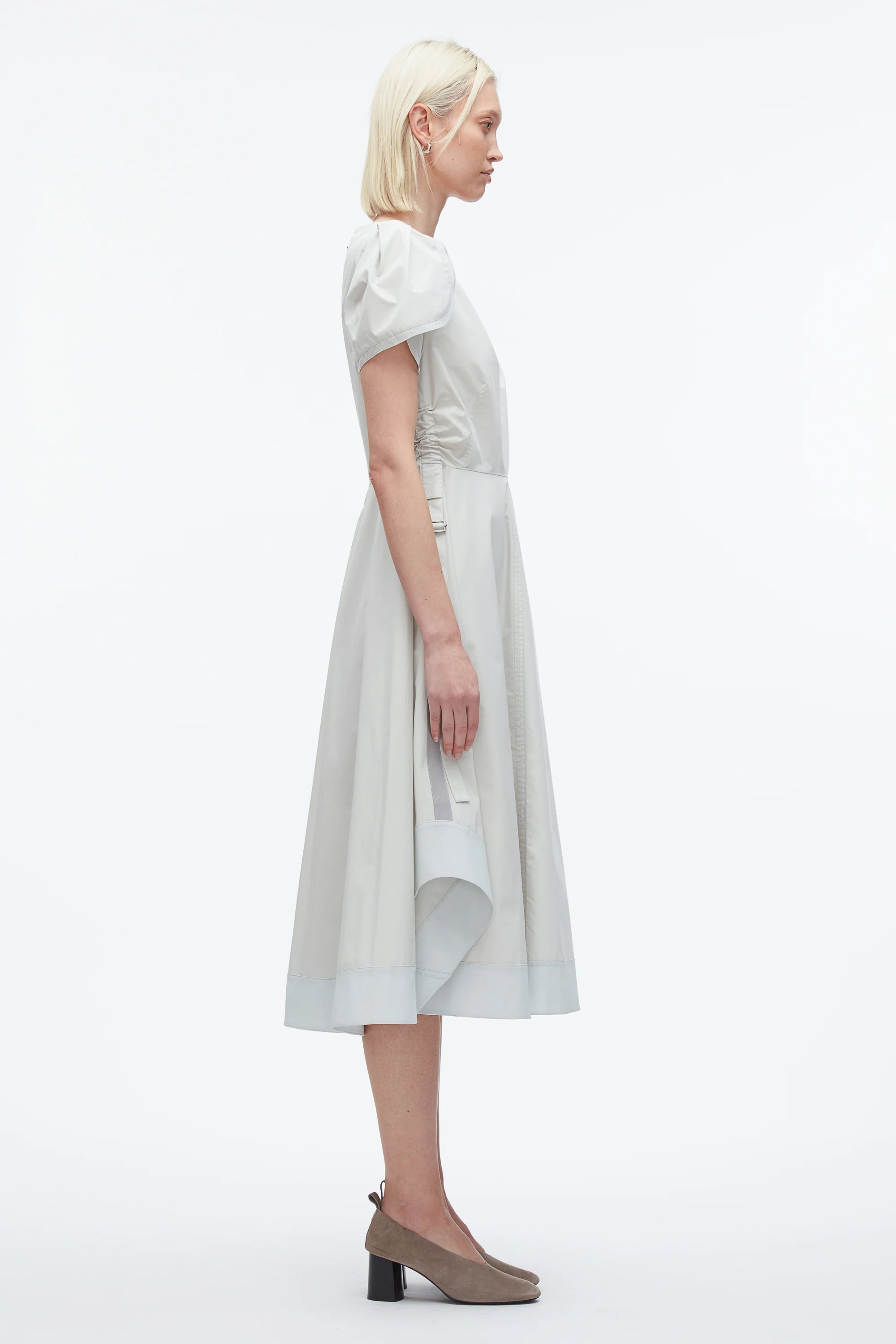 Tulip Sleeve V-Neck Dress - Image 7