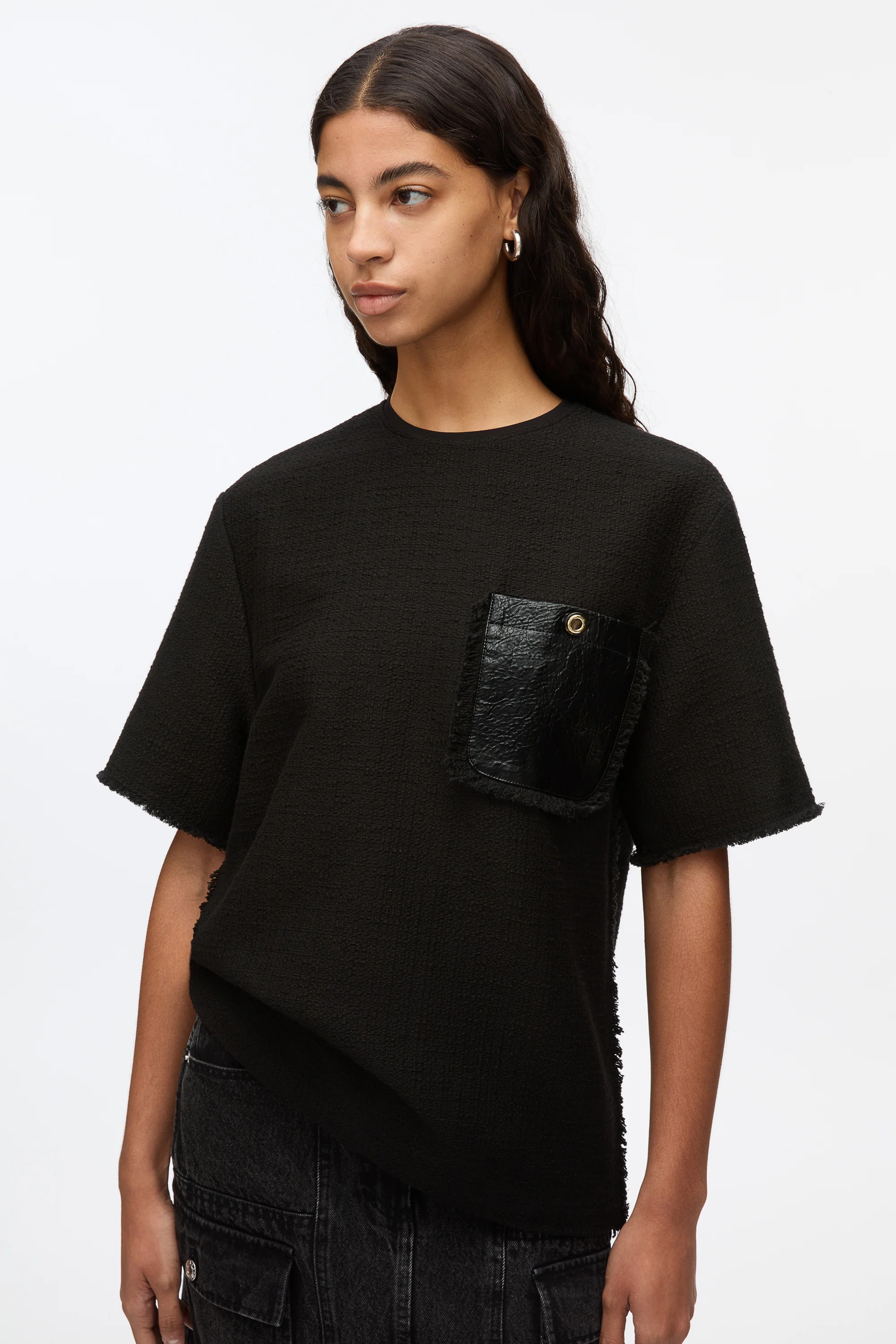 Fringe Tweed Tee - Image 2