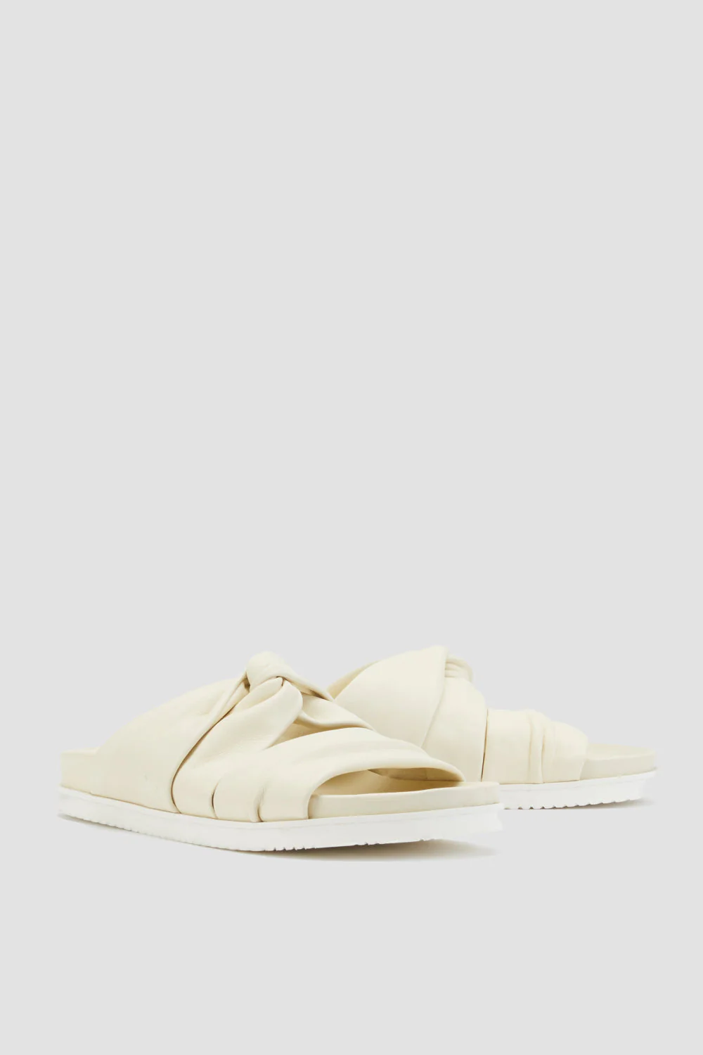Twist-Detail Leather Slides - Image 2