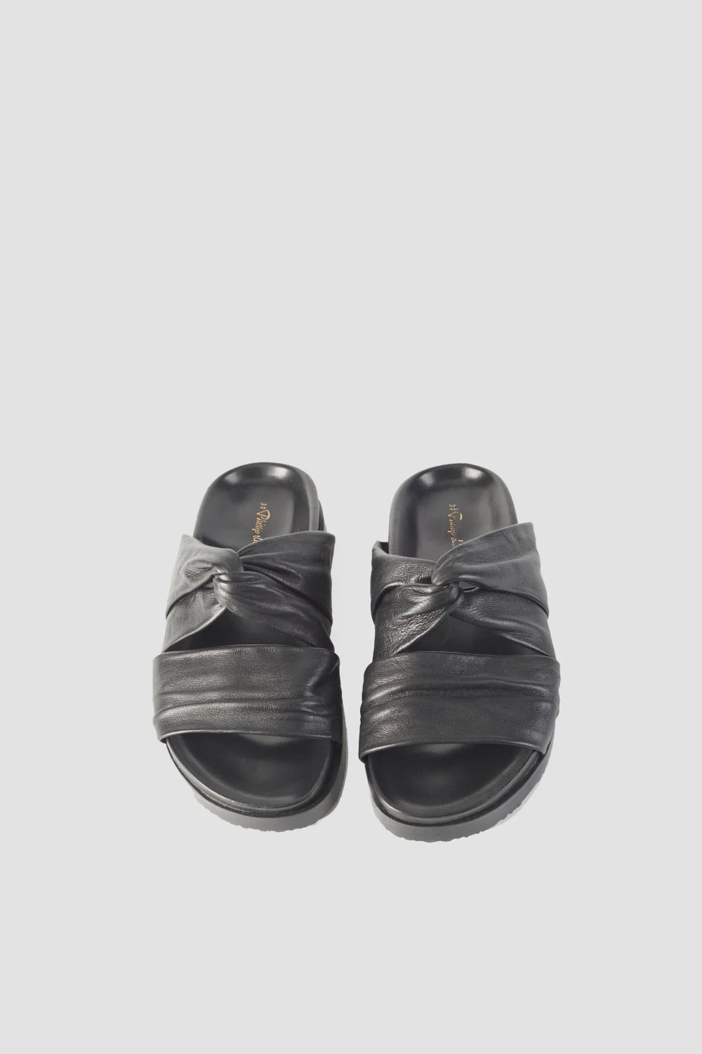 Twist-Detail Leather Slides - Image 6