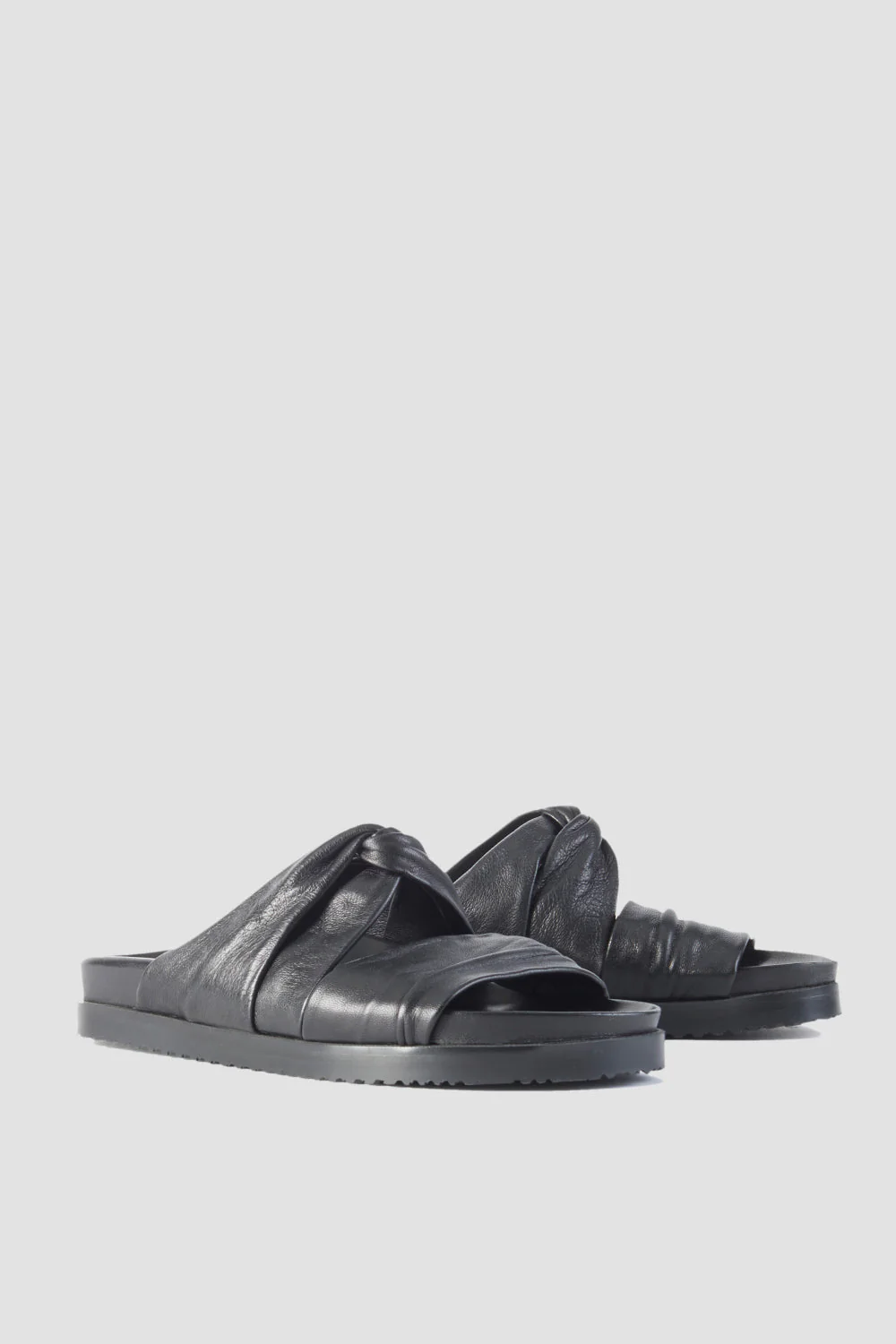 Twist-Detail Leather Slides - Image 7
