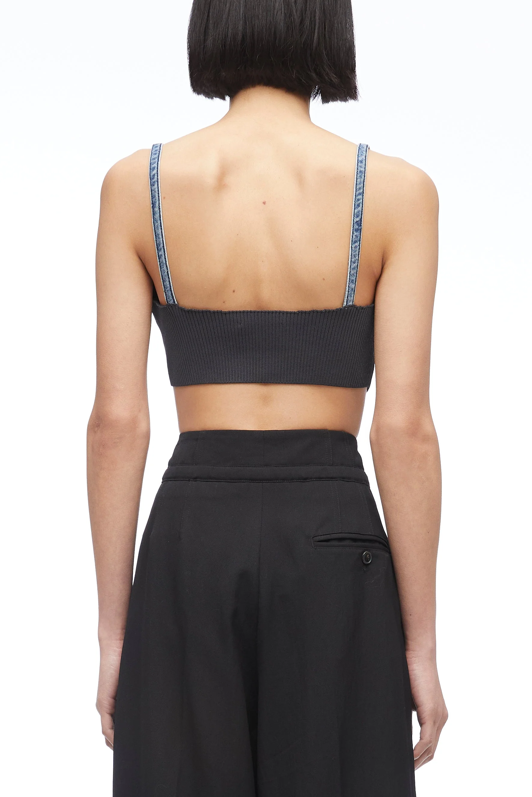 Two-Toned Denim Bra Top - Image 4