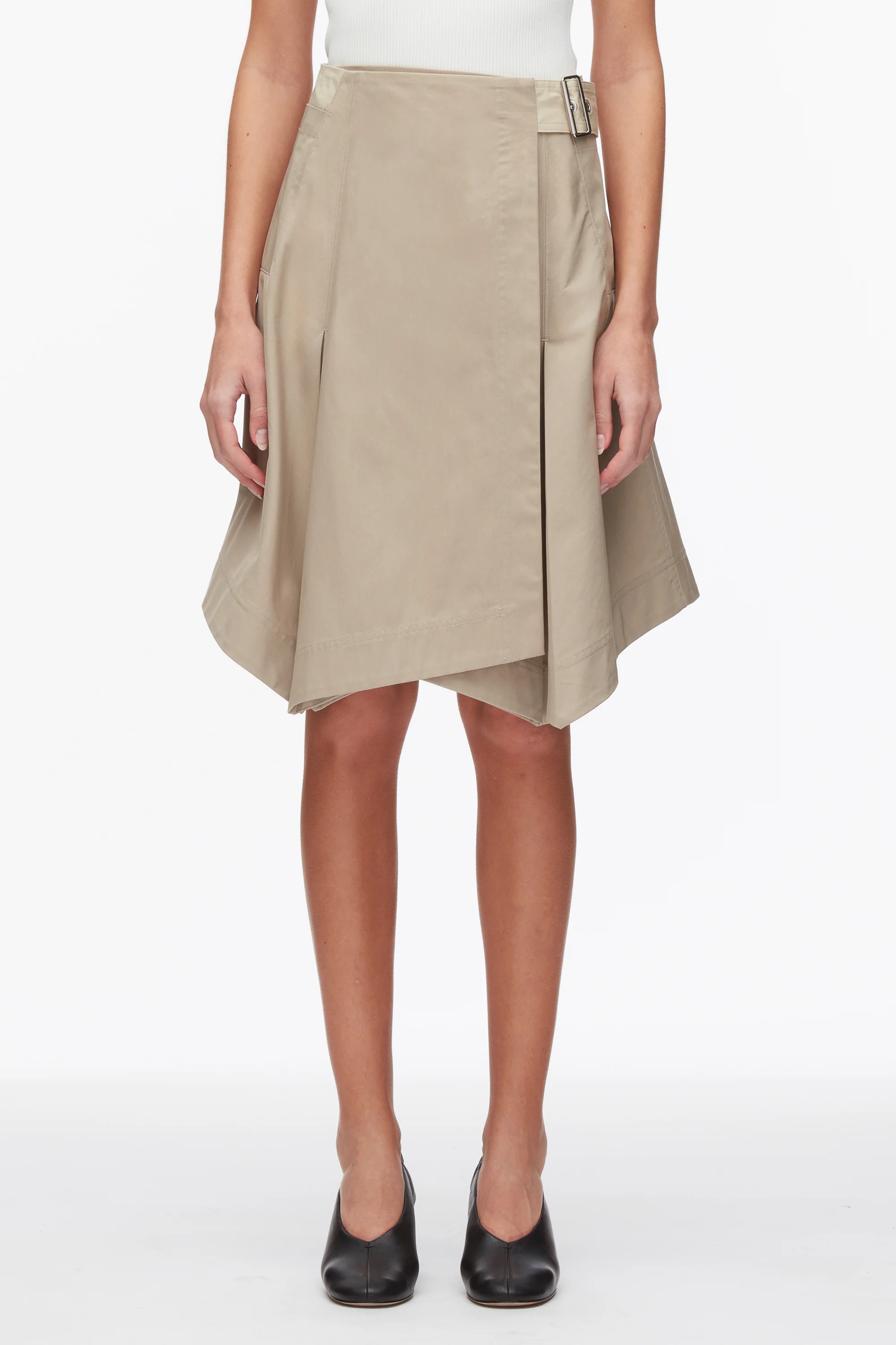 Two-Toned Handkerchief Wrap Skirt - Image 3
