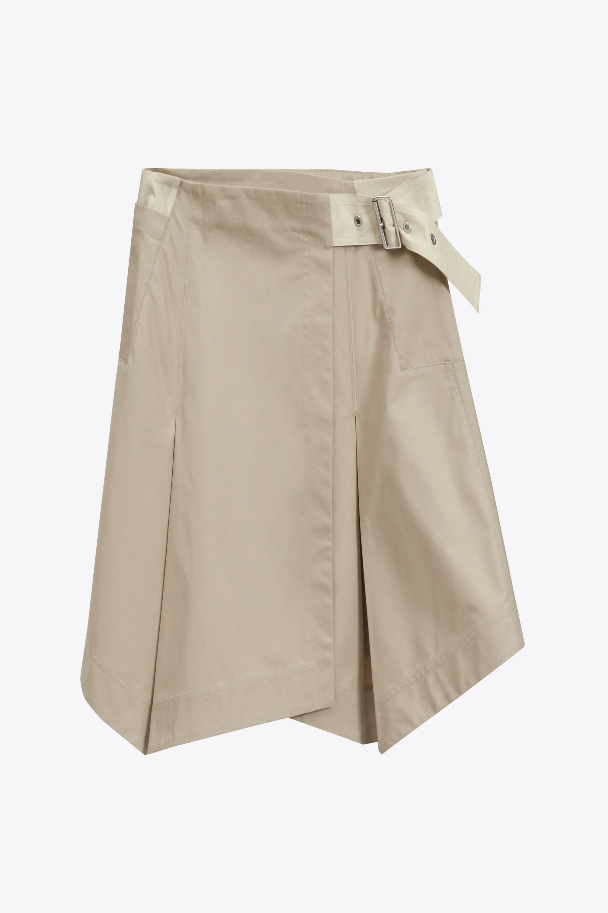Two-Toned Handkerchief Wrap Skirt - Image 7