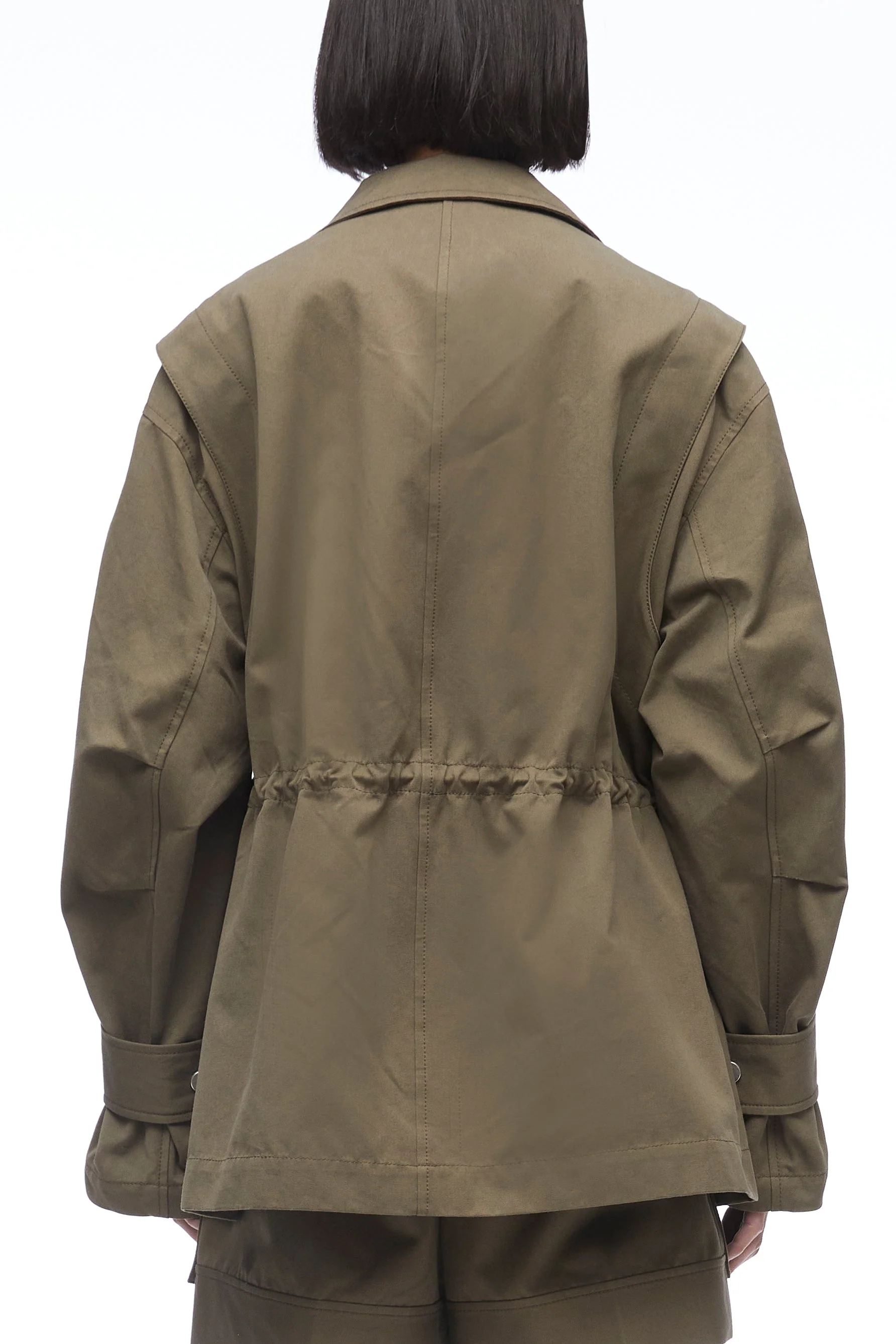 Utility Faille Oversized Cargo Jacket - Image 4