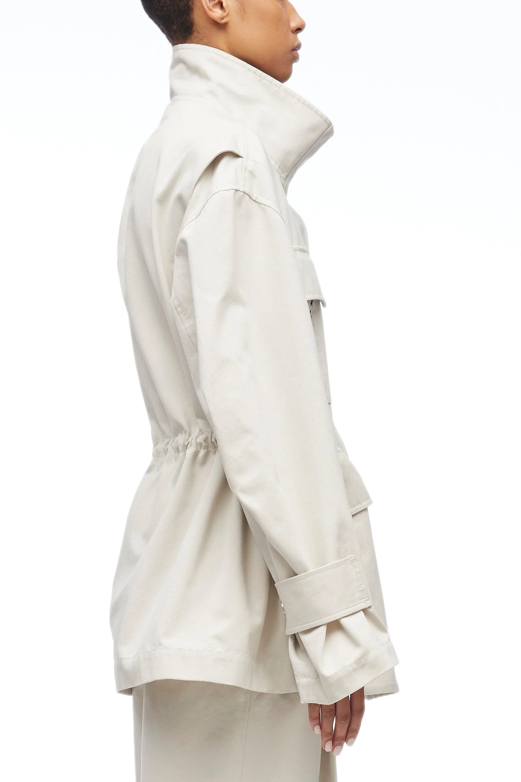 Utility Faille Oversized Cargo Jacket - Image 8
