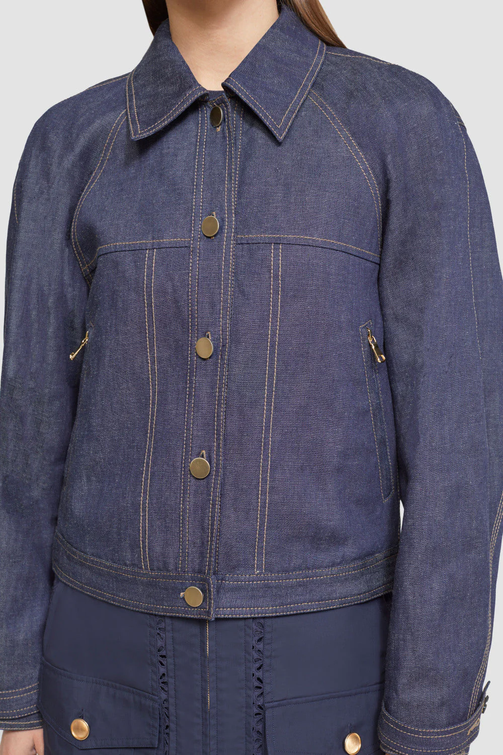 Utility Linen Workwear Denim Jkt - Image 2