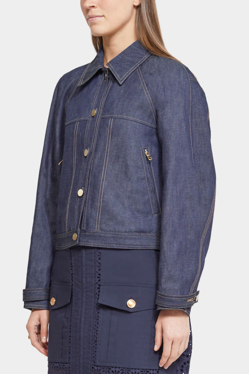 Utility Linen Workwear Denim Jkt - Image 3