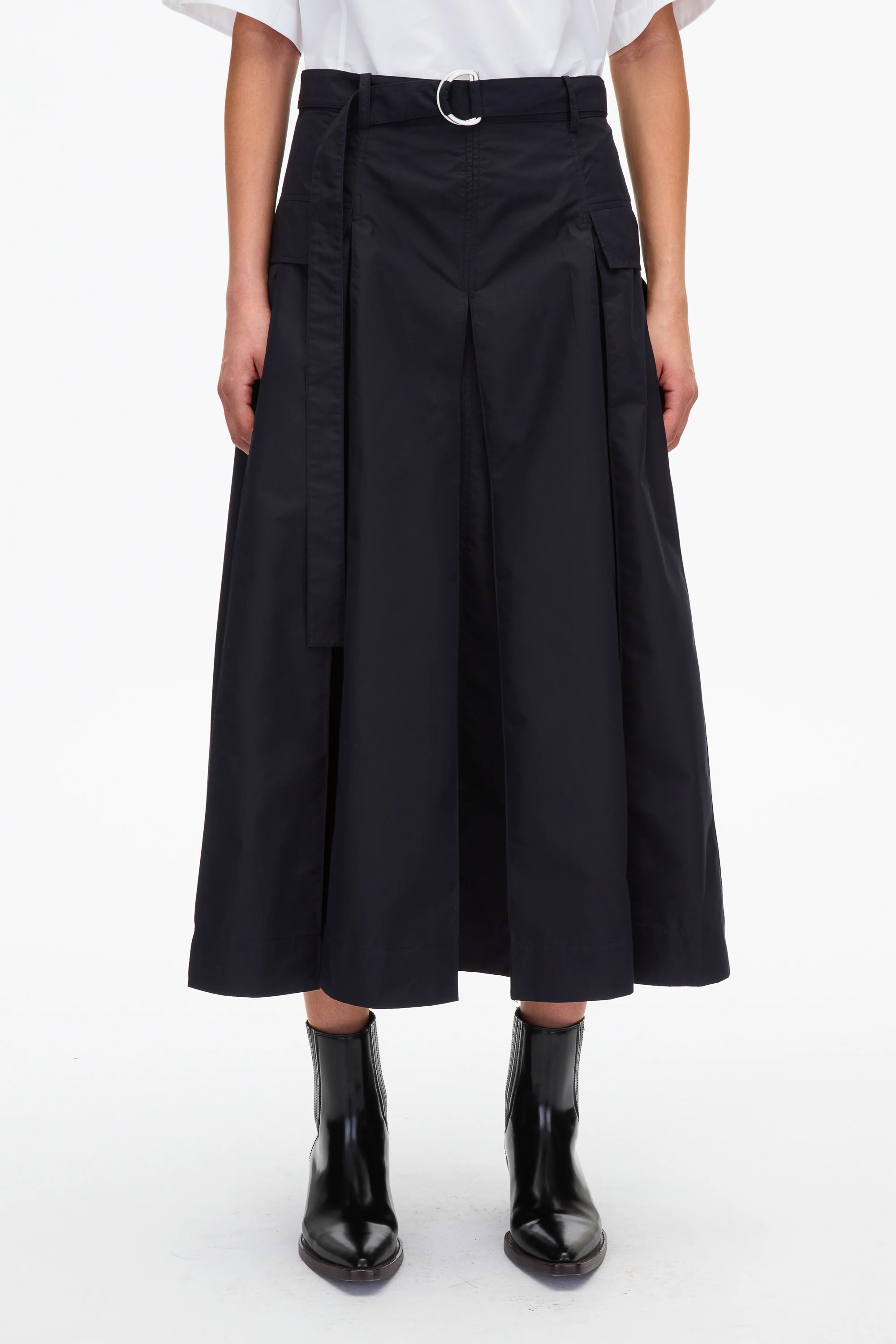 Utility Poplin Midi Skirt - Image 6