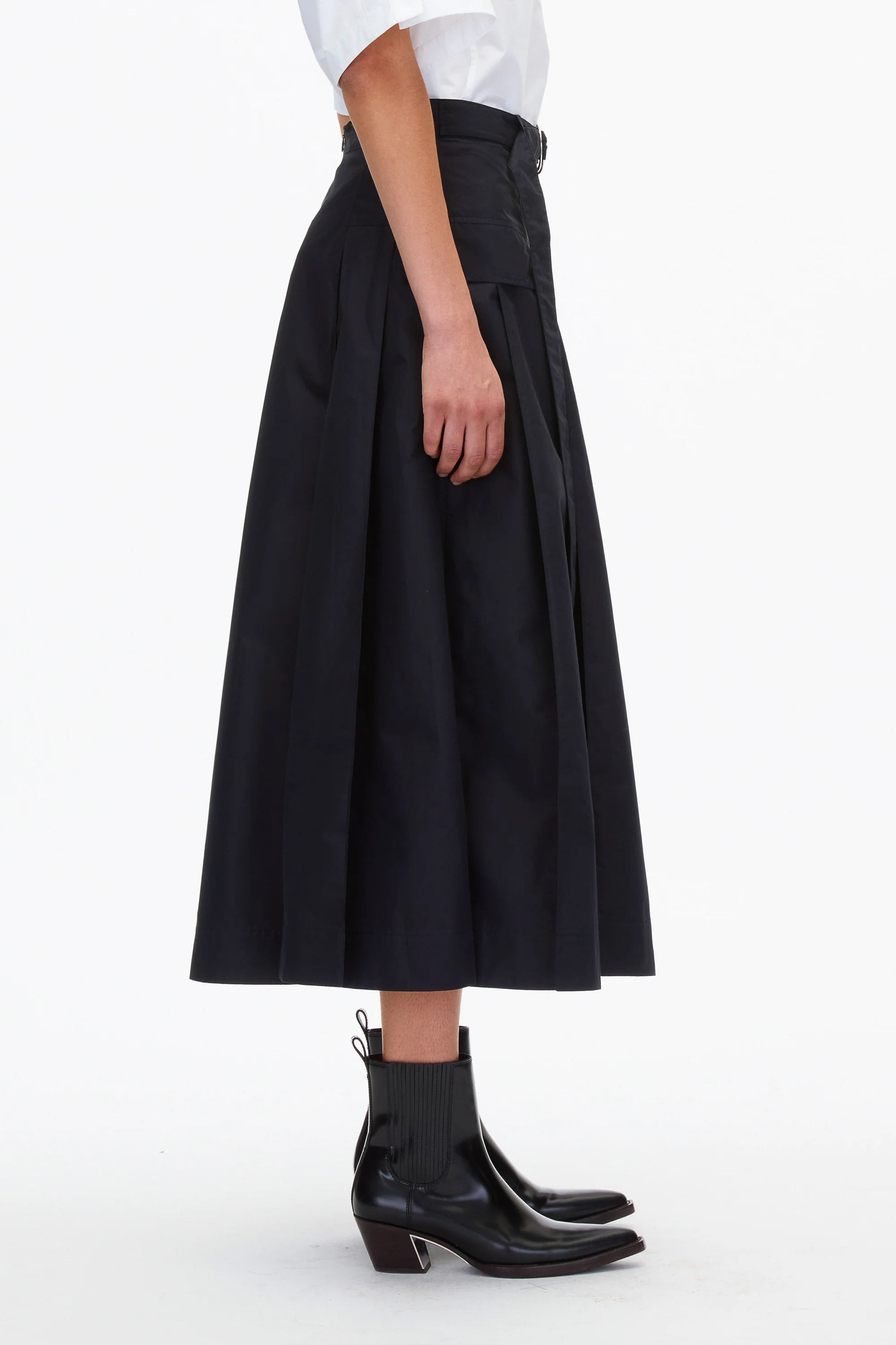 Utility Poplin Midi Skirt - Image 8