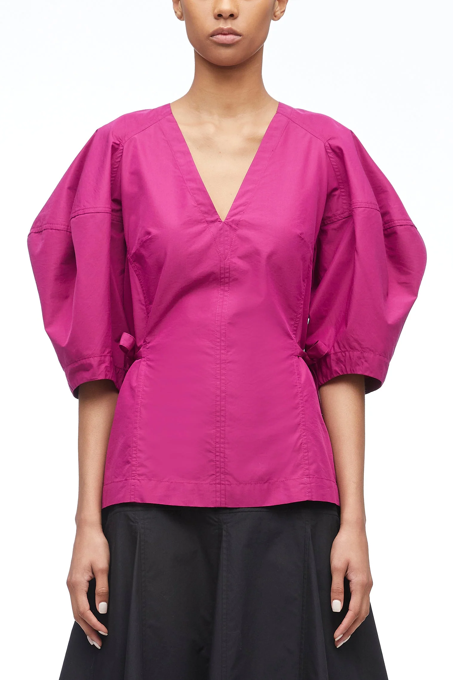 V-Neck Puff Sleeve Top - Image 10