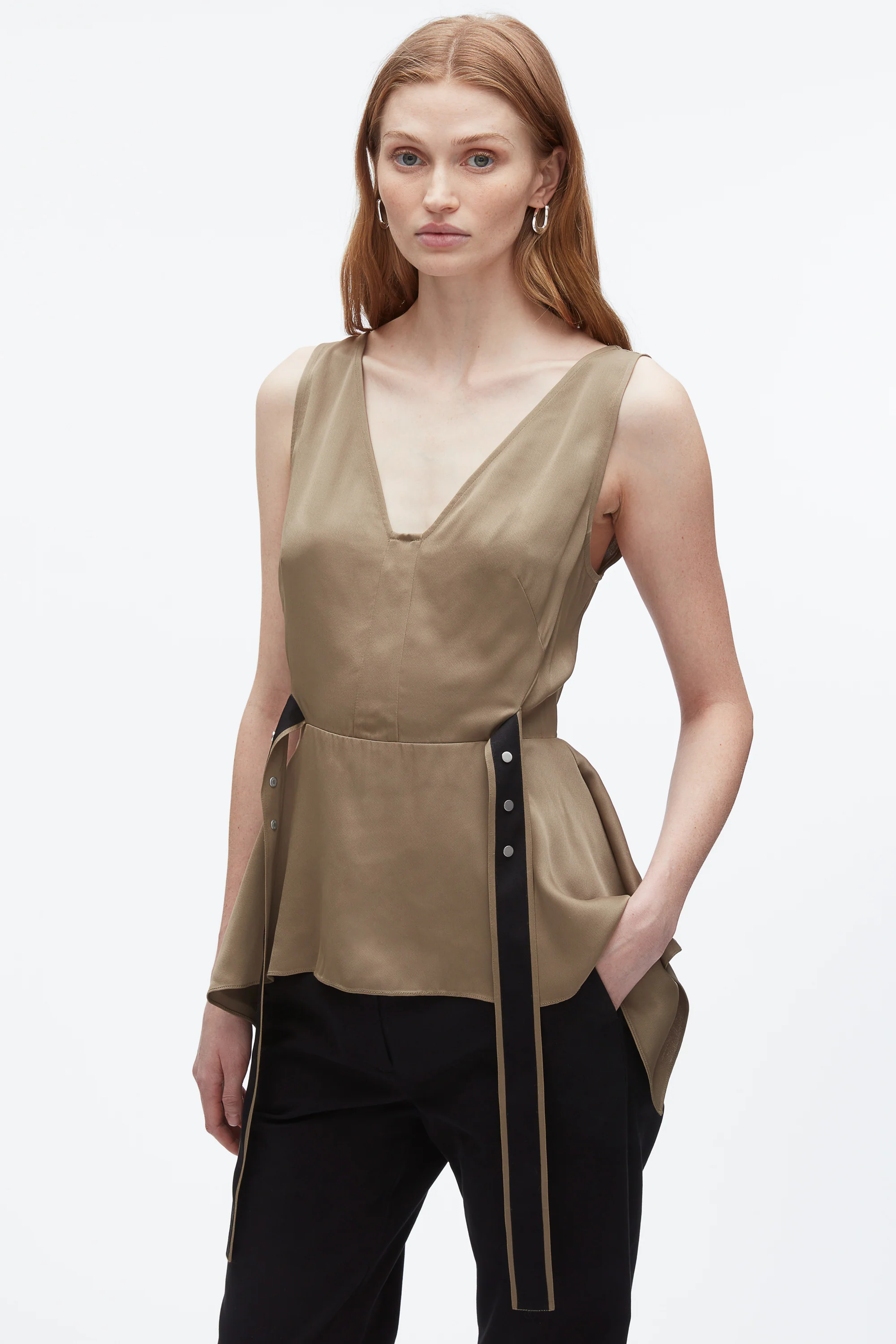 V-Neck Flounce Tank - Image 5