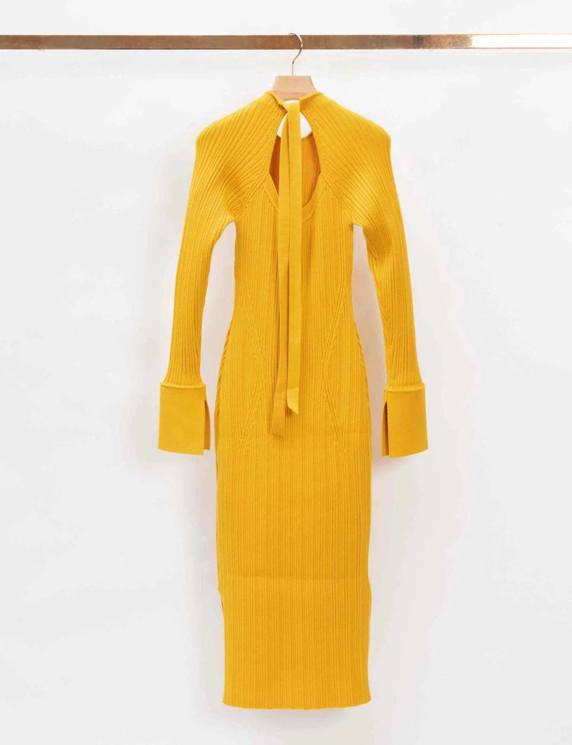 Variegated Rib Dress With Scooped Back - Image 5