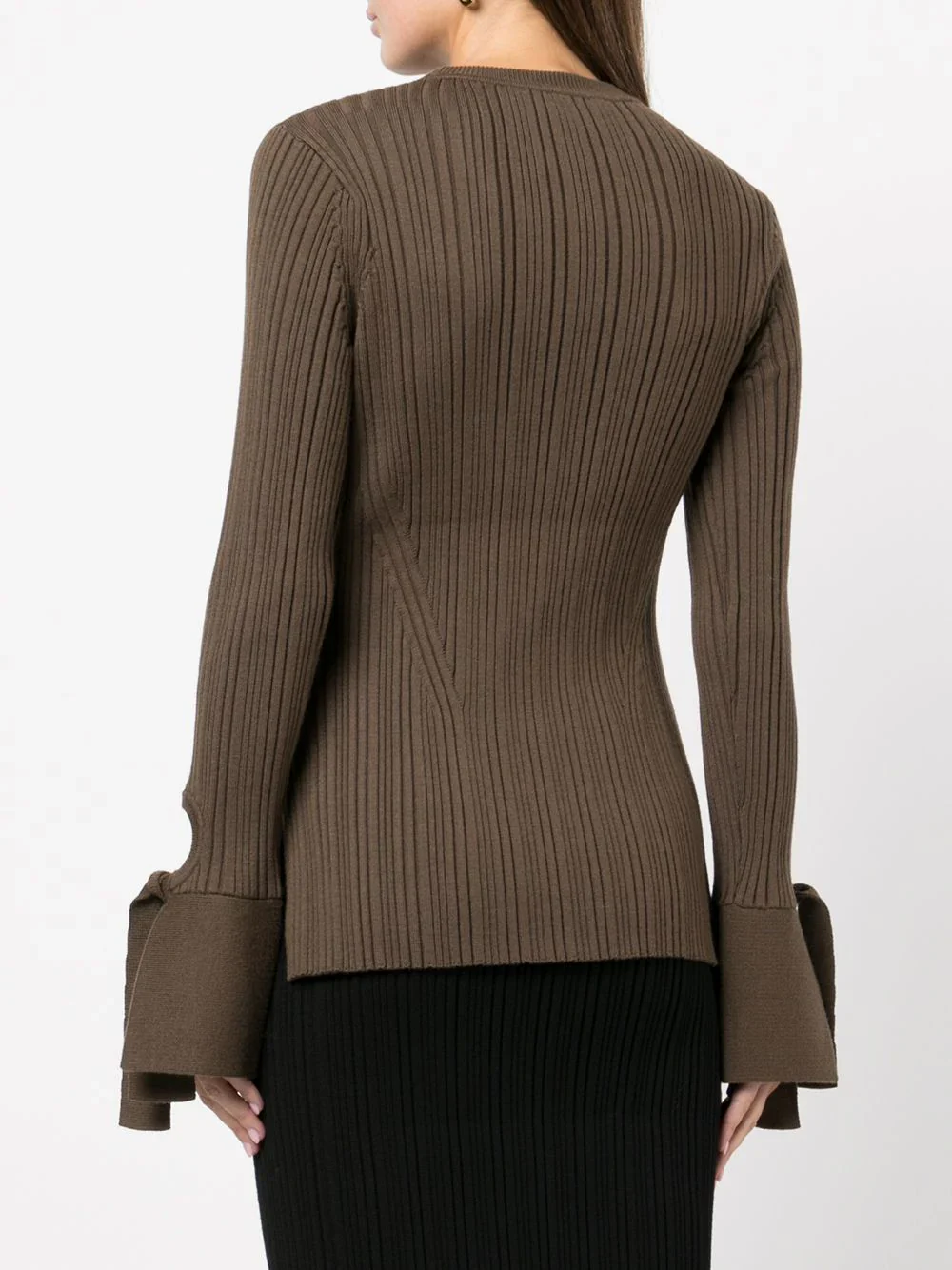 Variegated Rib Ls Cuffed Crew - Image 2
