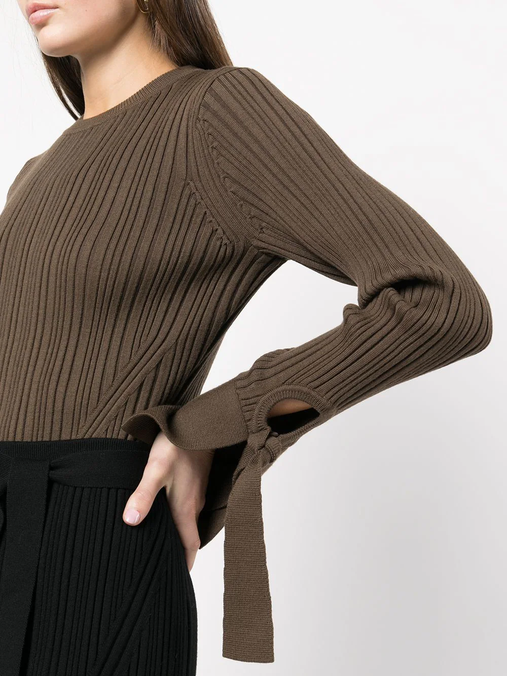 Variegated Rib Ls Cuffed Crew - Image 3