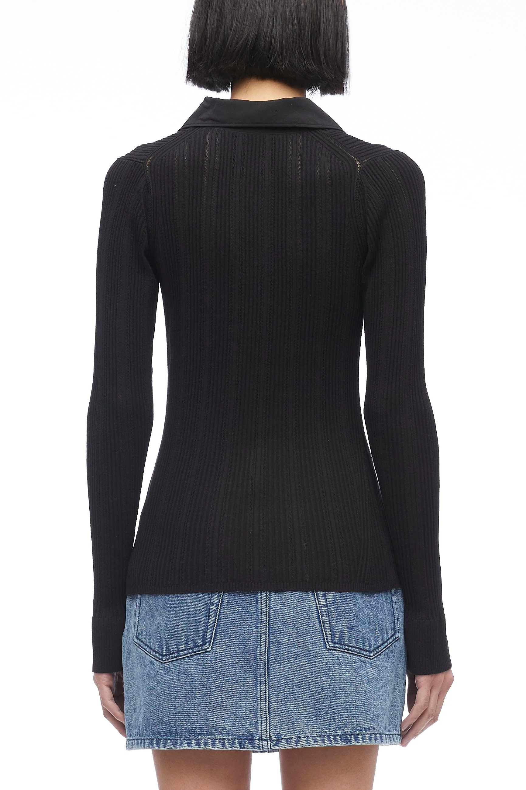 Variegated Rib Polo Pullover - Image 13