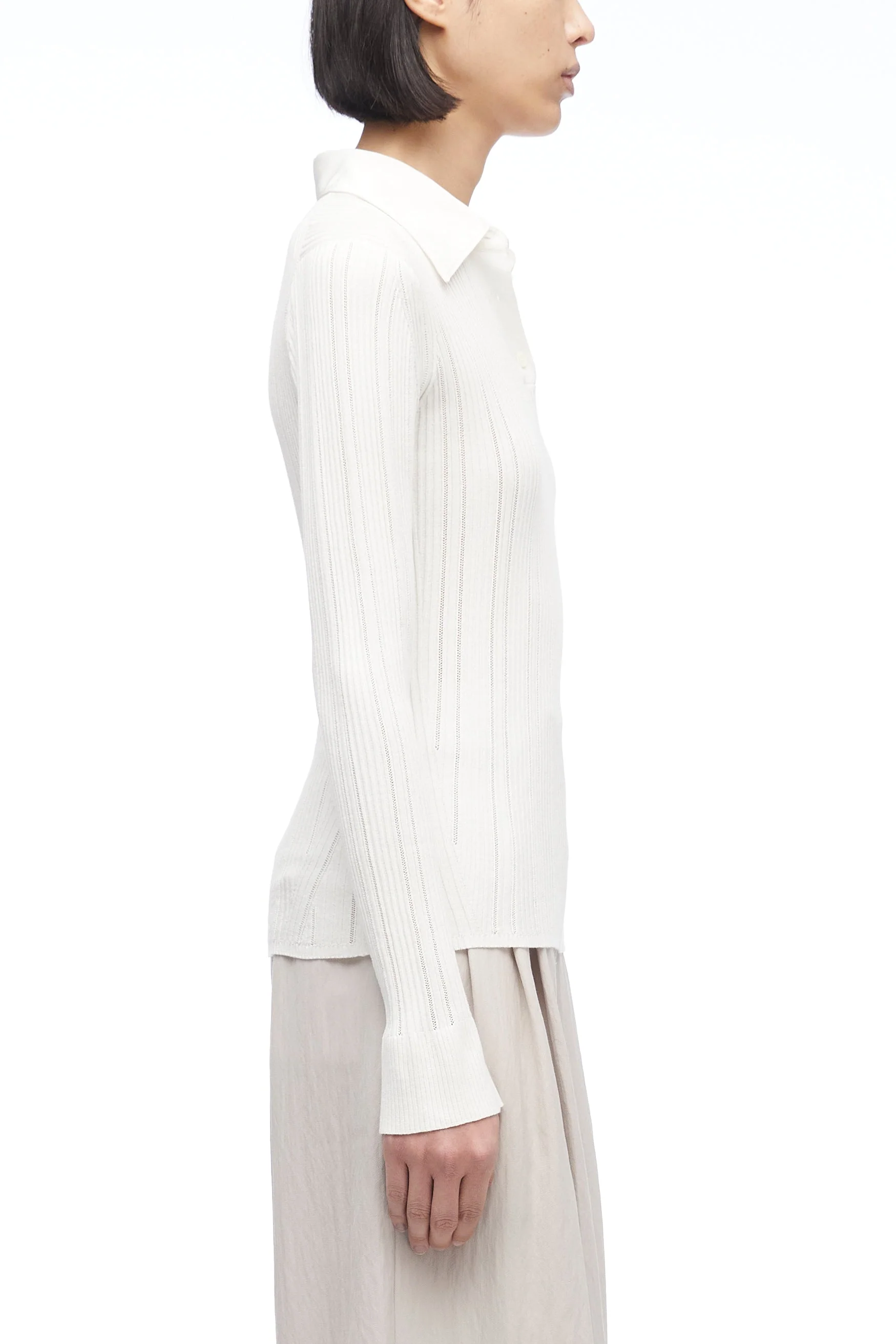 Variegated Rib Polo Pullover - Image 3
