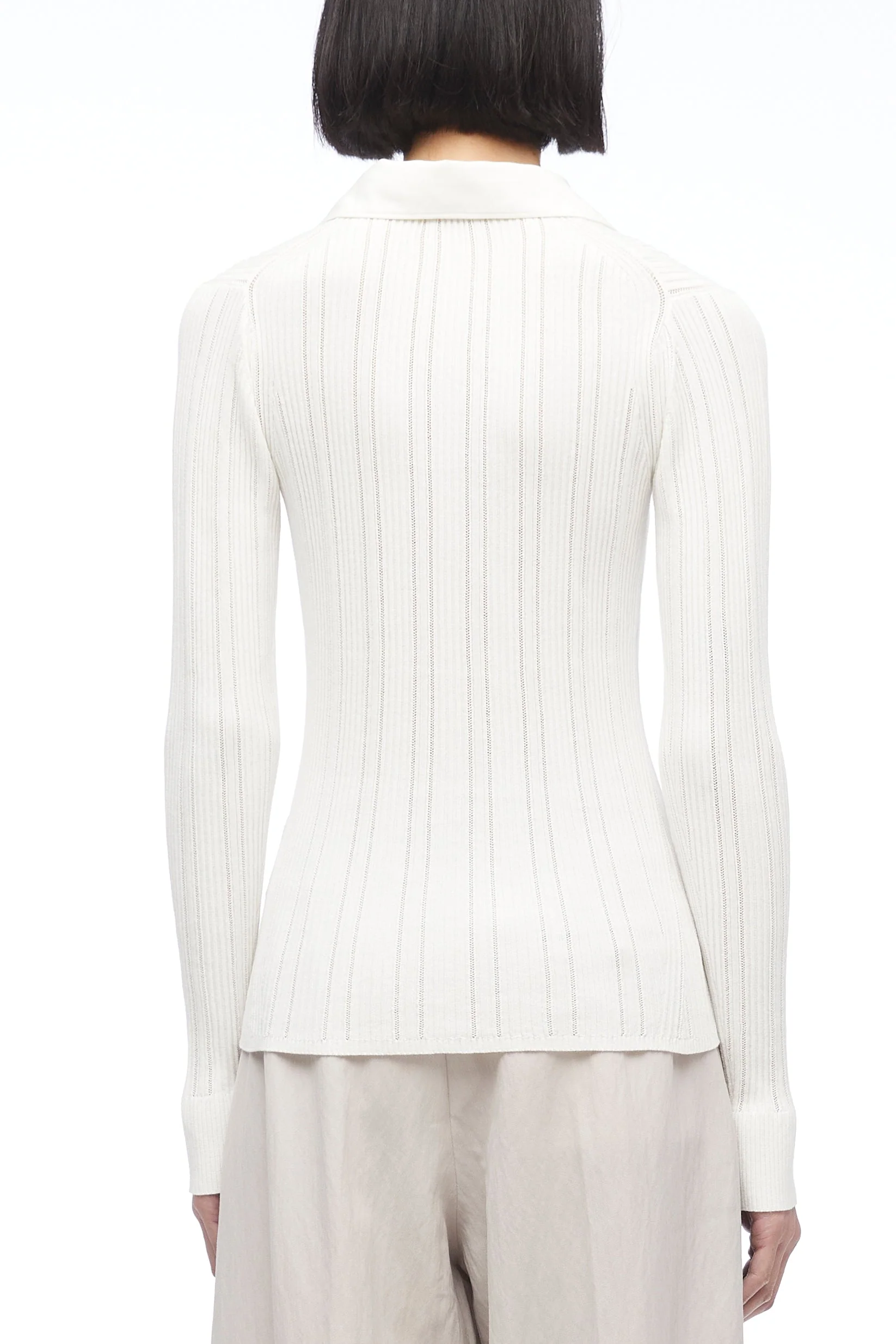 Variegated Rib Polo Pullover - Image 4