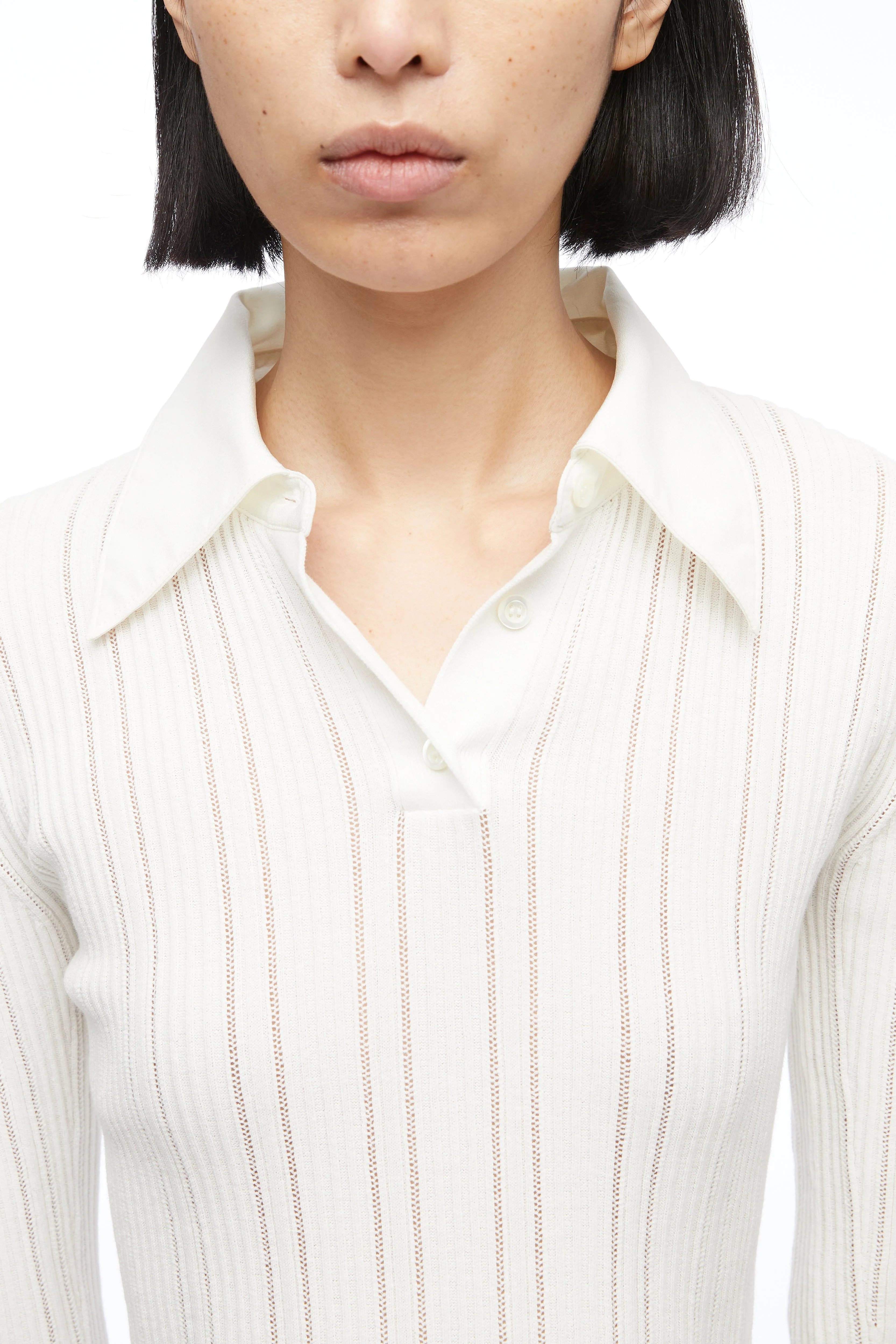 Variegated Rib Polo Pullover - Image 5