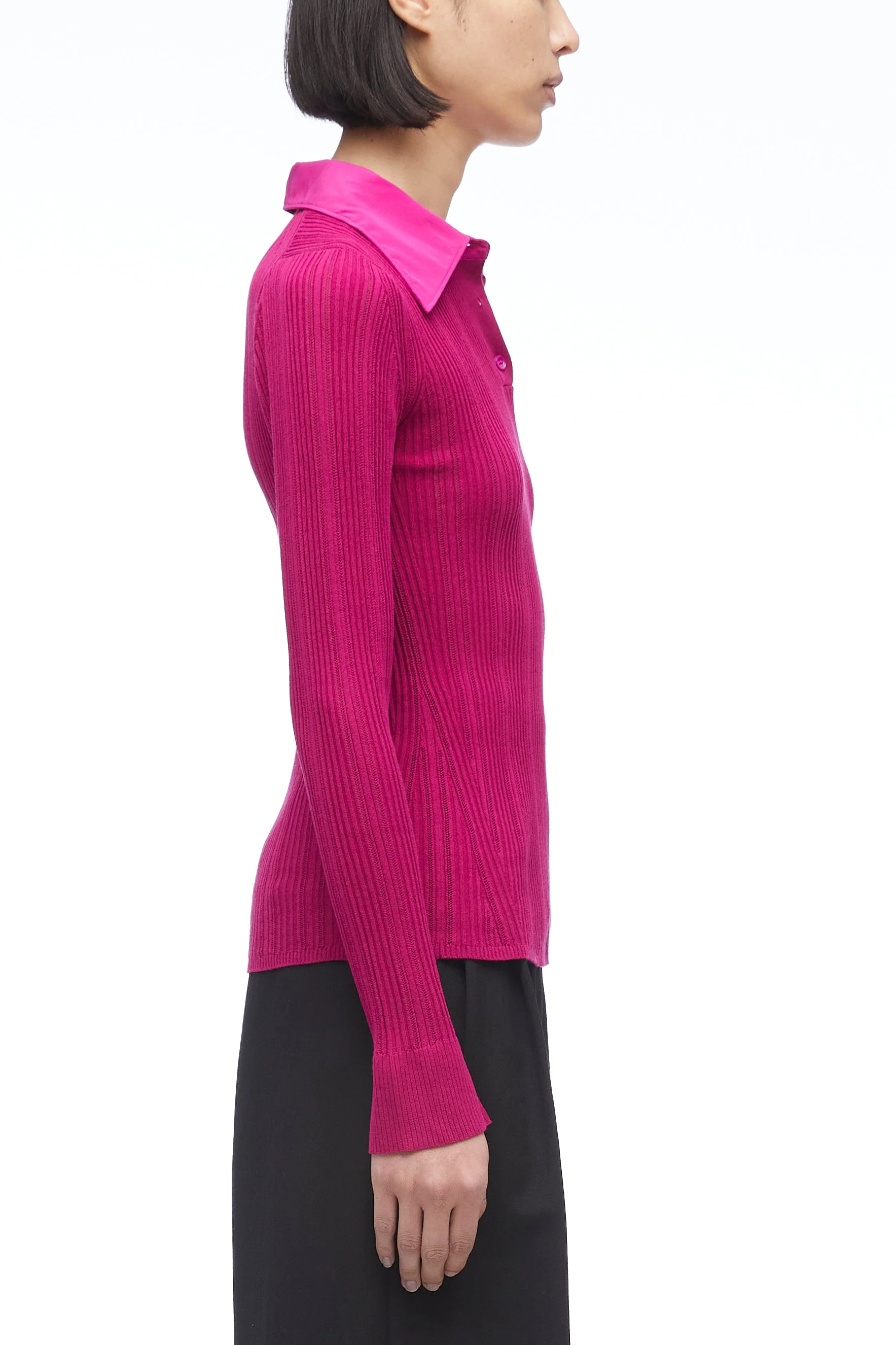 Variegated Rib Polo Pullover - Image 8