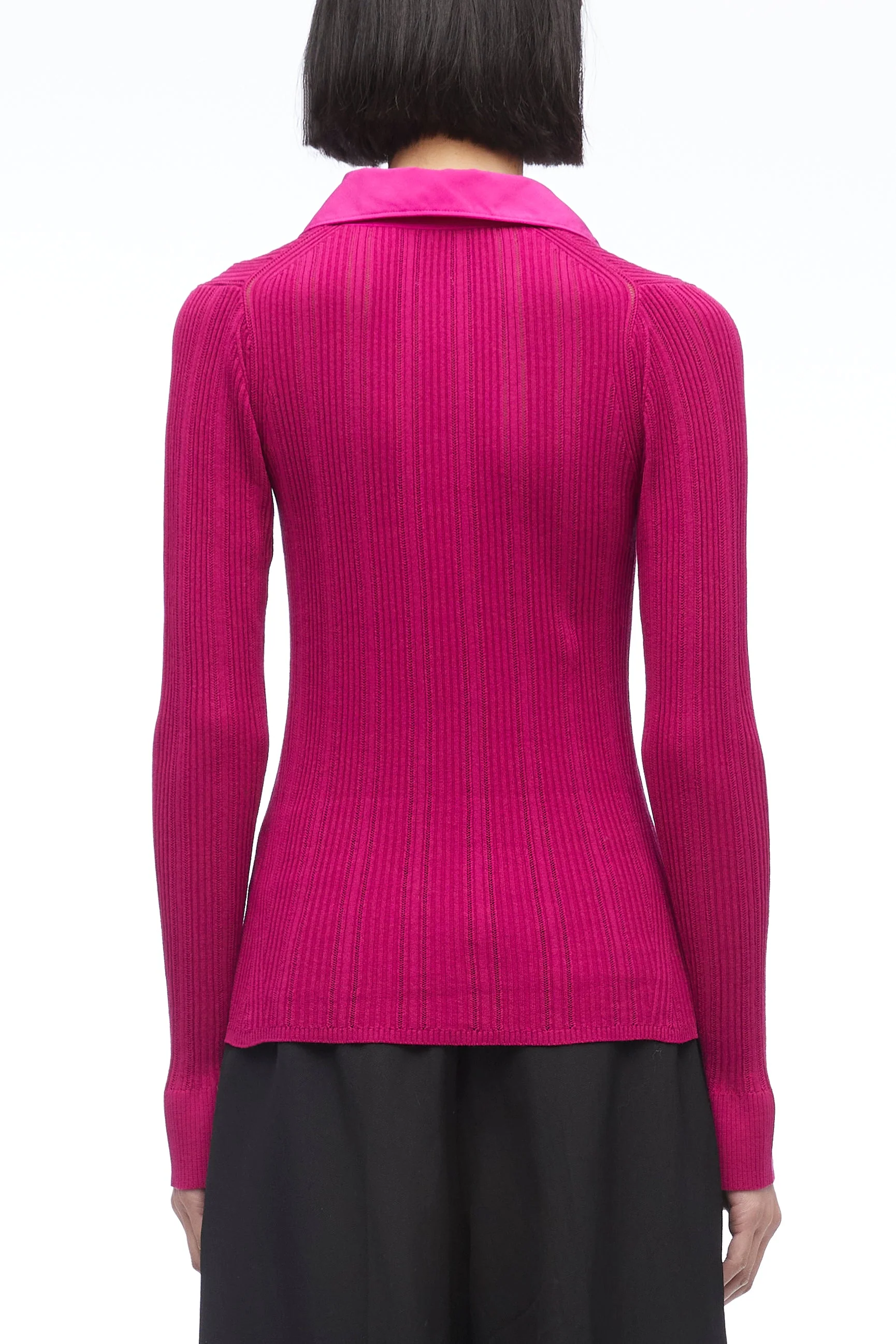 Variegated Rib Polo Pullover - Image 9