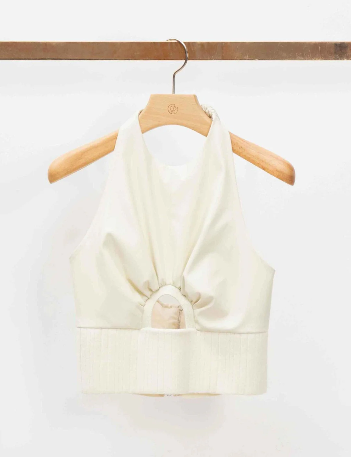 Vegan Leather Halter Top - Image 2