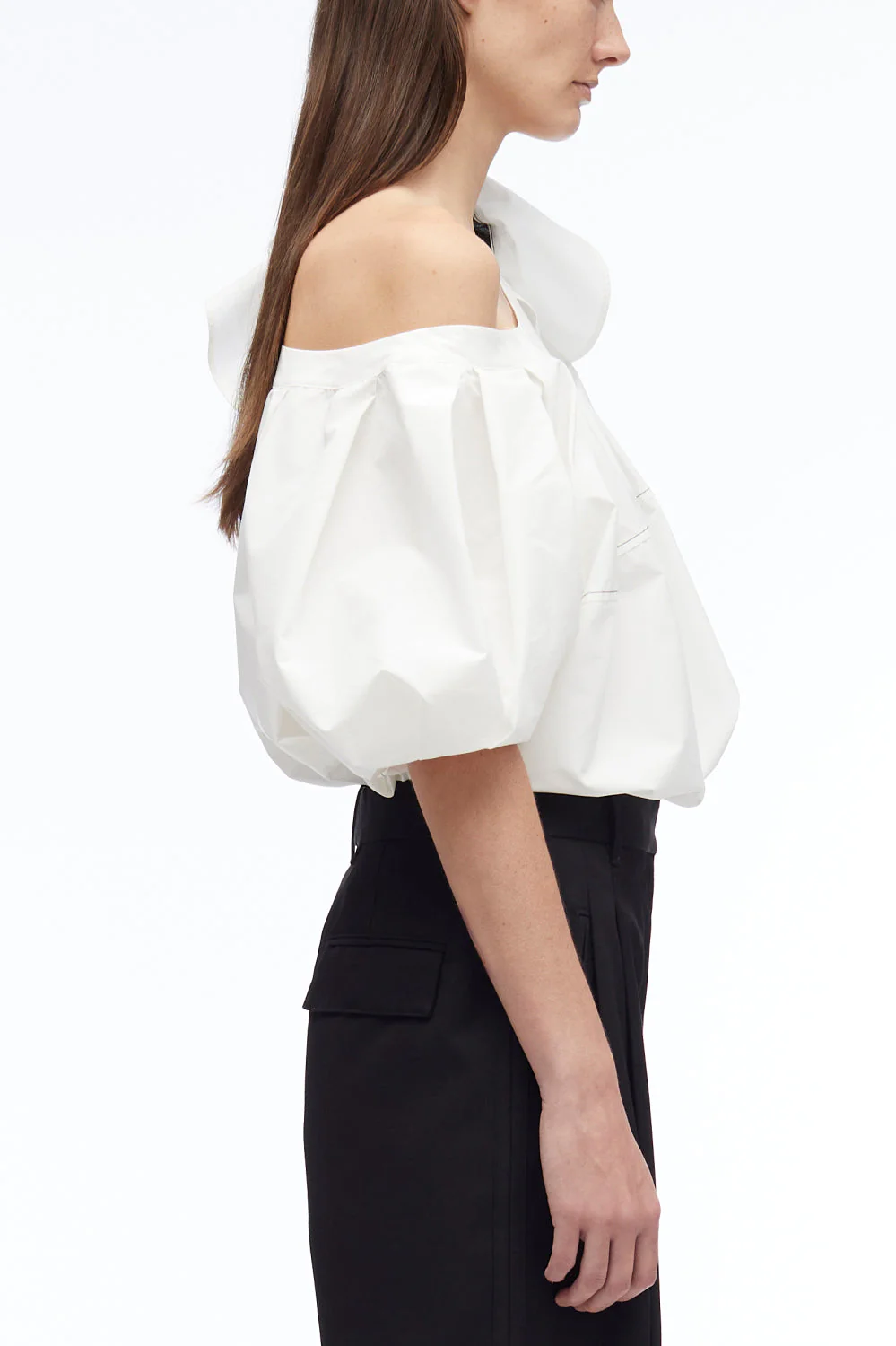 Poplin Flower Detail Top - Image 10