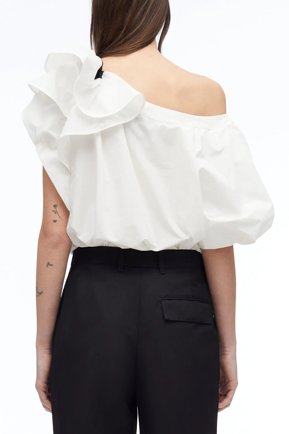 Poplin Flower Detail Top - Image 11