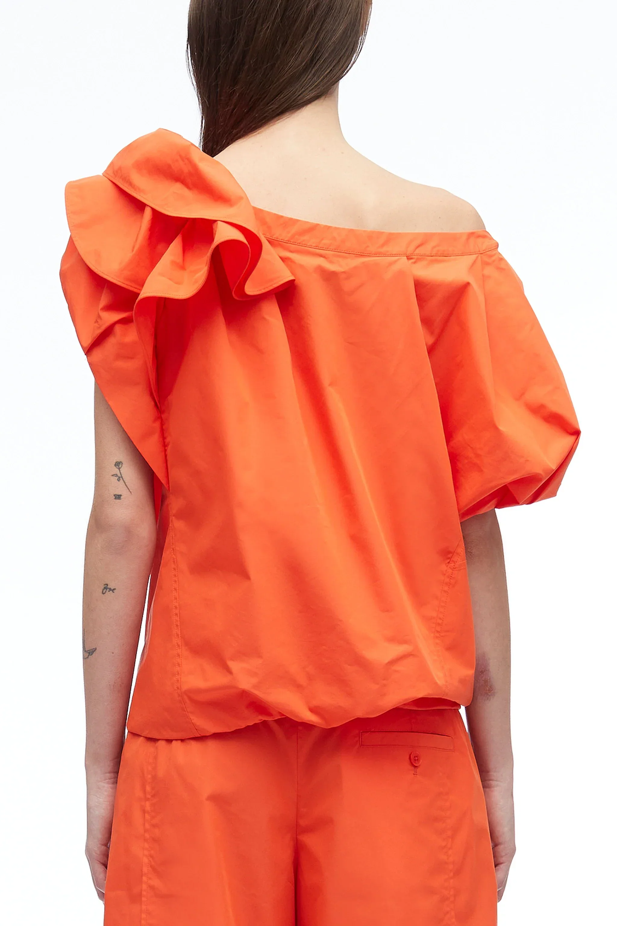 Poplin Flower Detail Top - Image 4