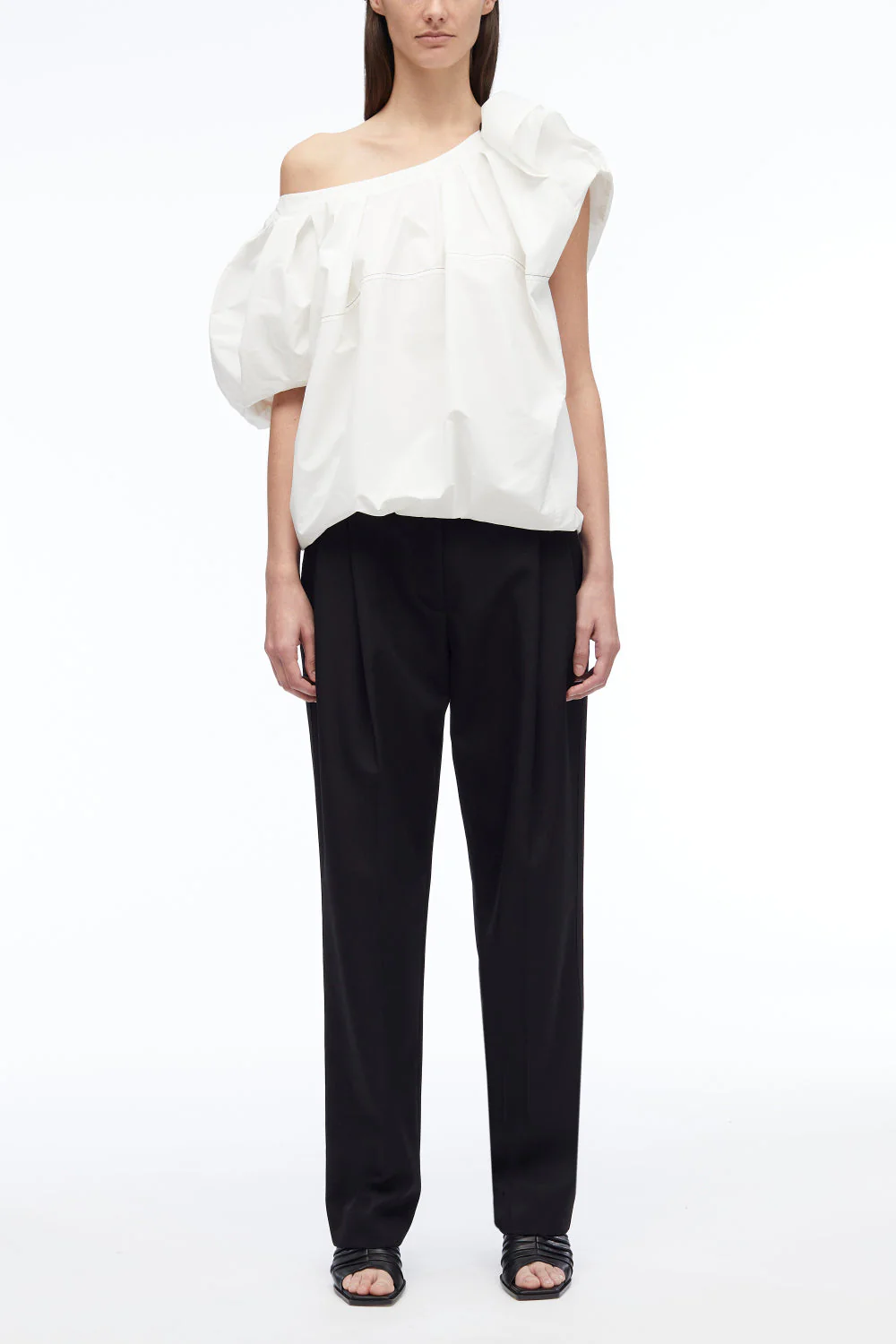 Poplin Flower Detail Top - Image 7
