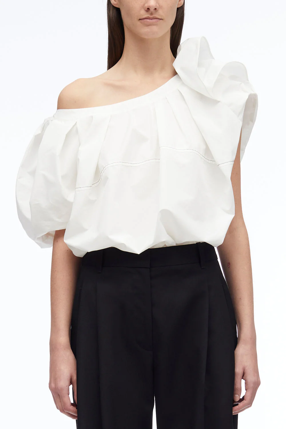 Poplin Flower Detail Top - Image 8