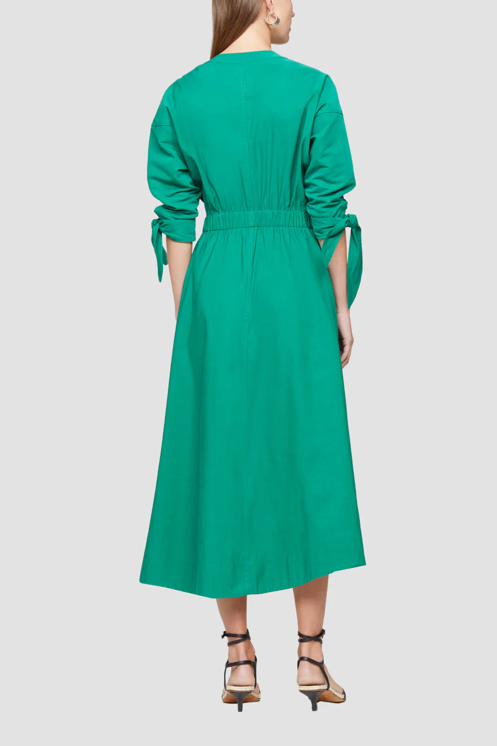 Waisted Tie Long Dress - Image 5