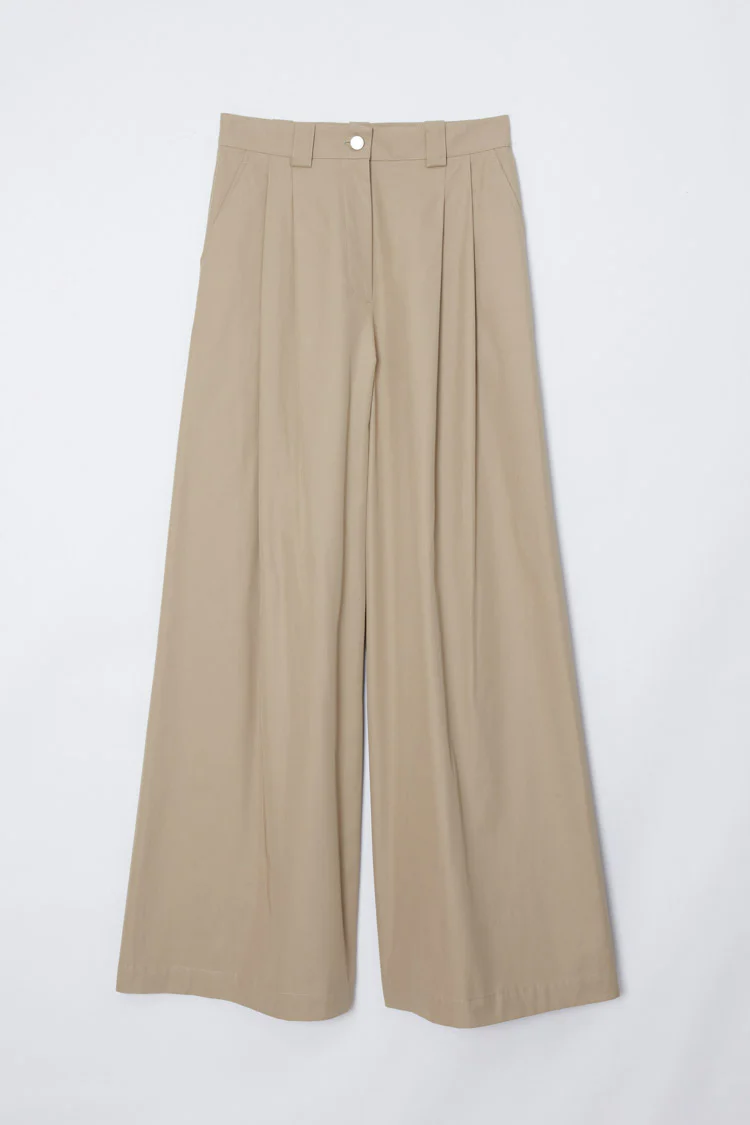 Wide Leg Pleated Pants - Image 6