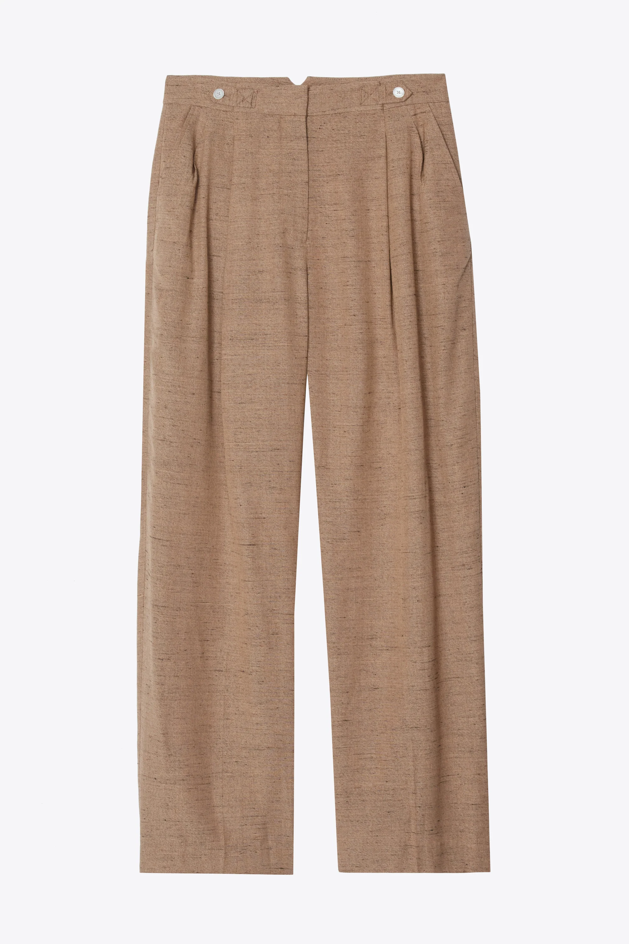 Wide Leg Pleated Trouser