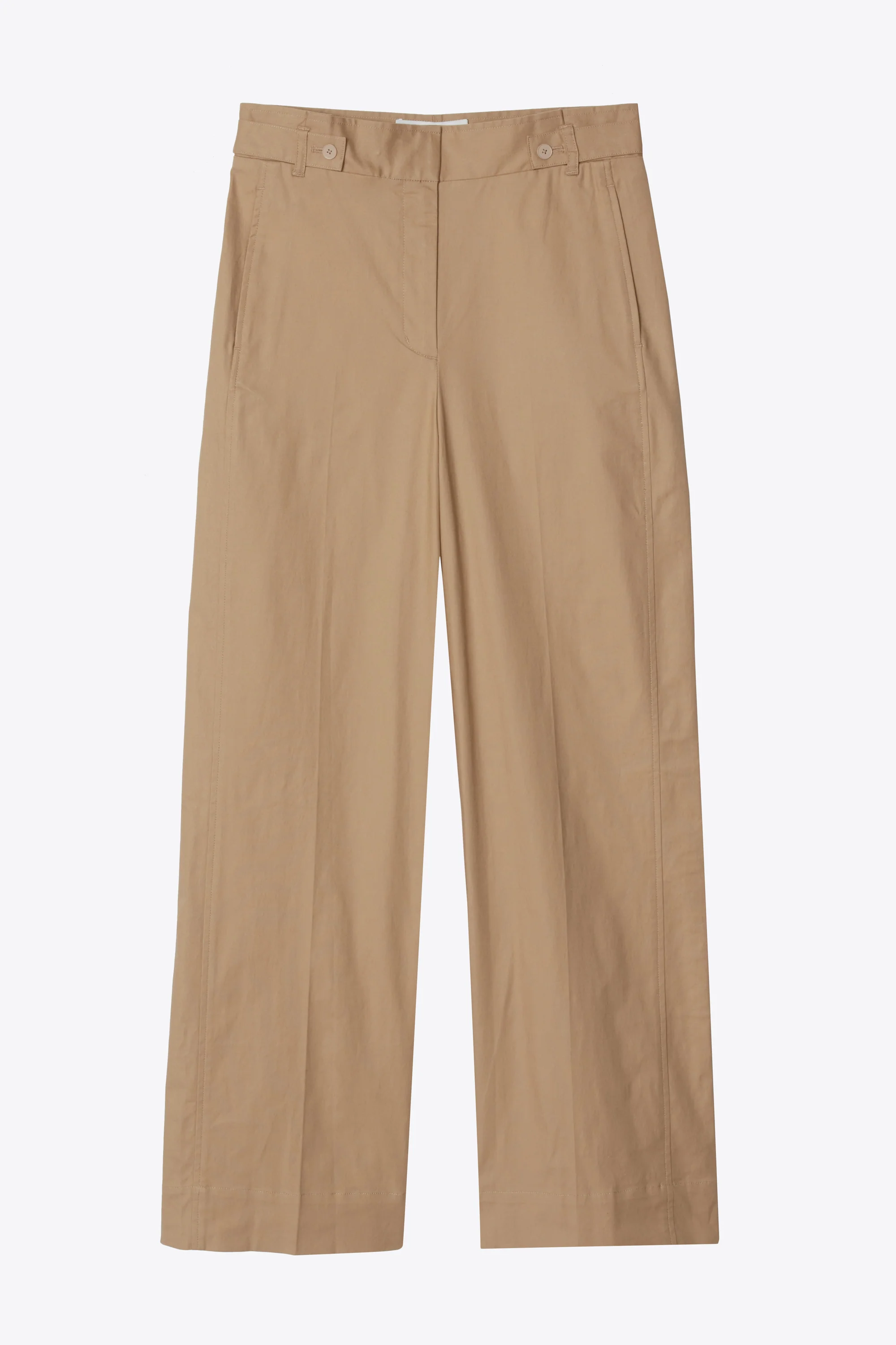Wide Leg Double Pleat Trouser