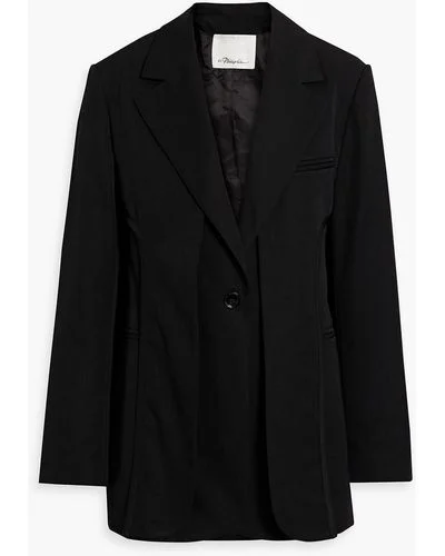 Wool Blend Deconstructed Tailored Jacket