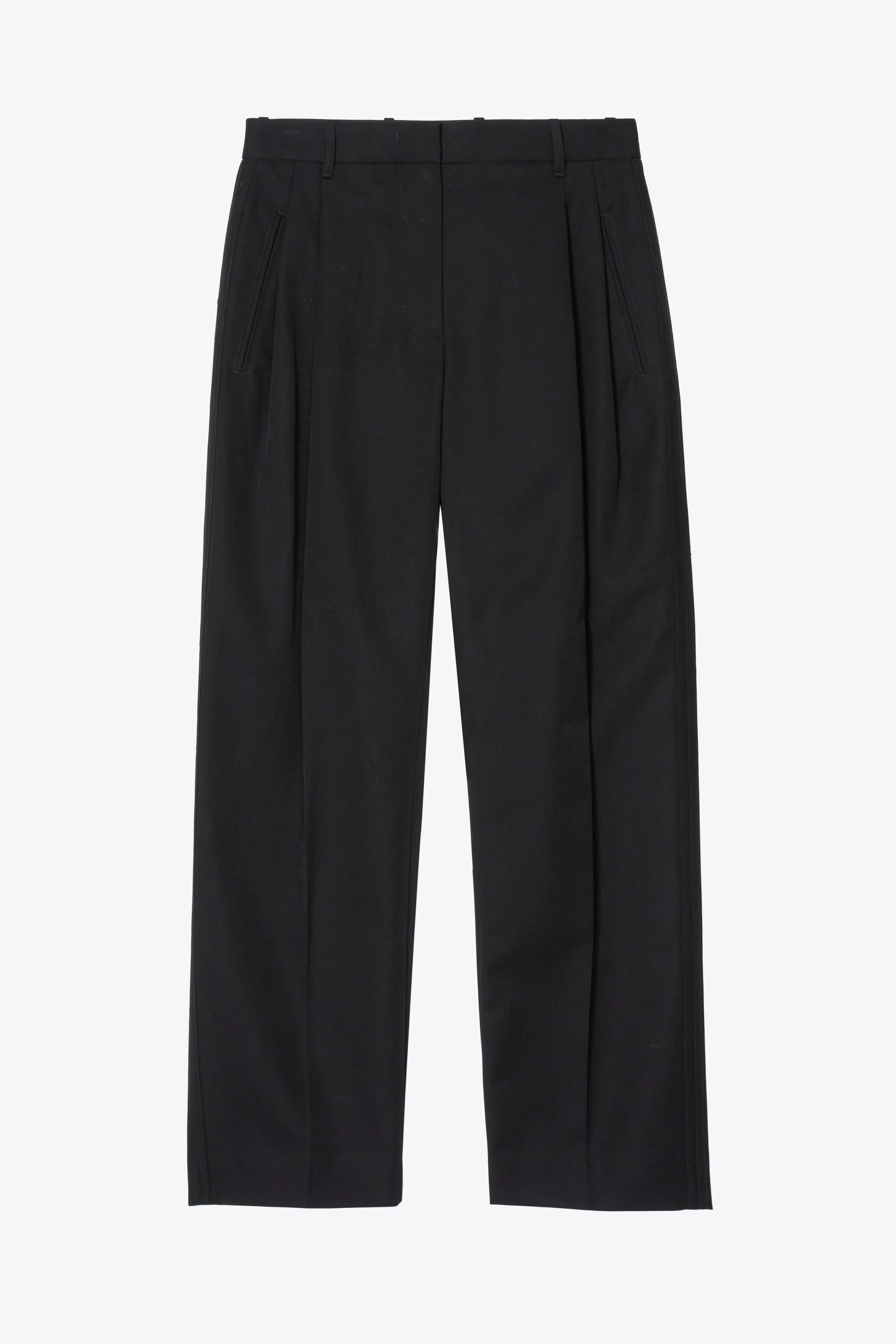 Wool Blend Straight Leg Trouser - Image 2