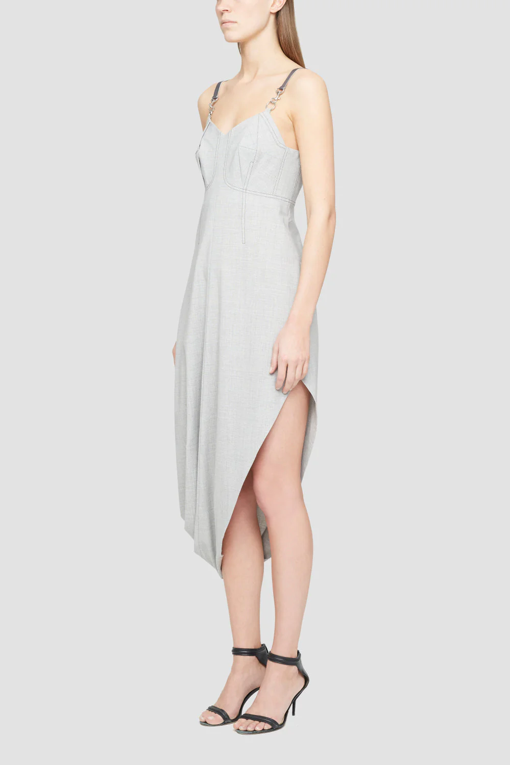 Wool Chambray Bustier Dress - Image 2