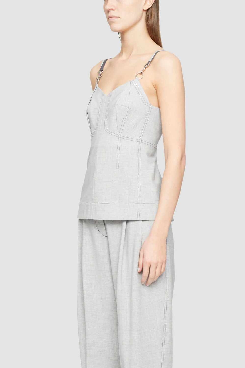 Wool Chambray Bustier TaNeck - Image 2