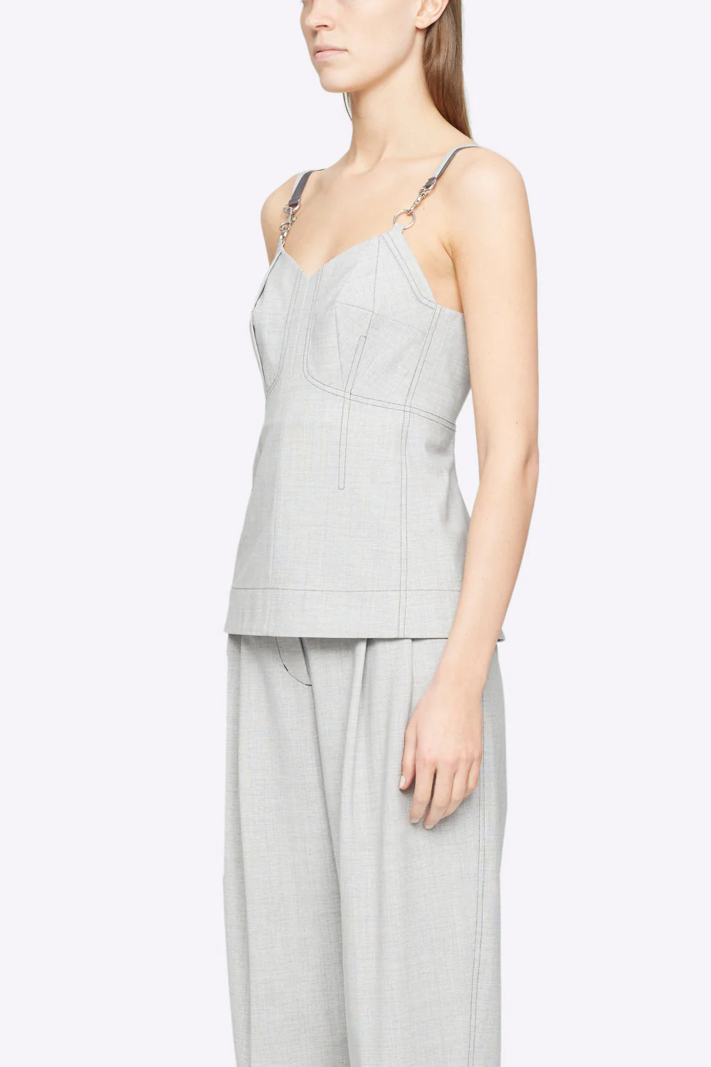 Wool Chambray Bustier TaNeck - Image 4